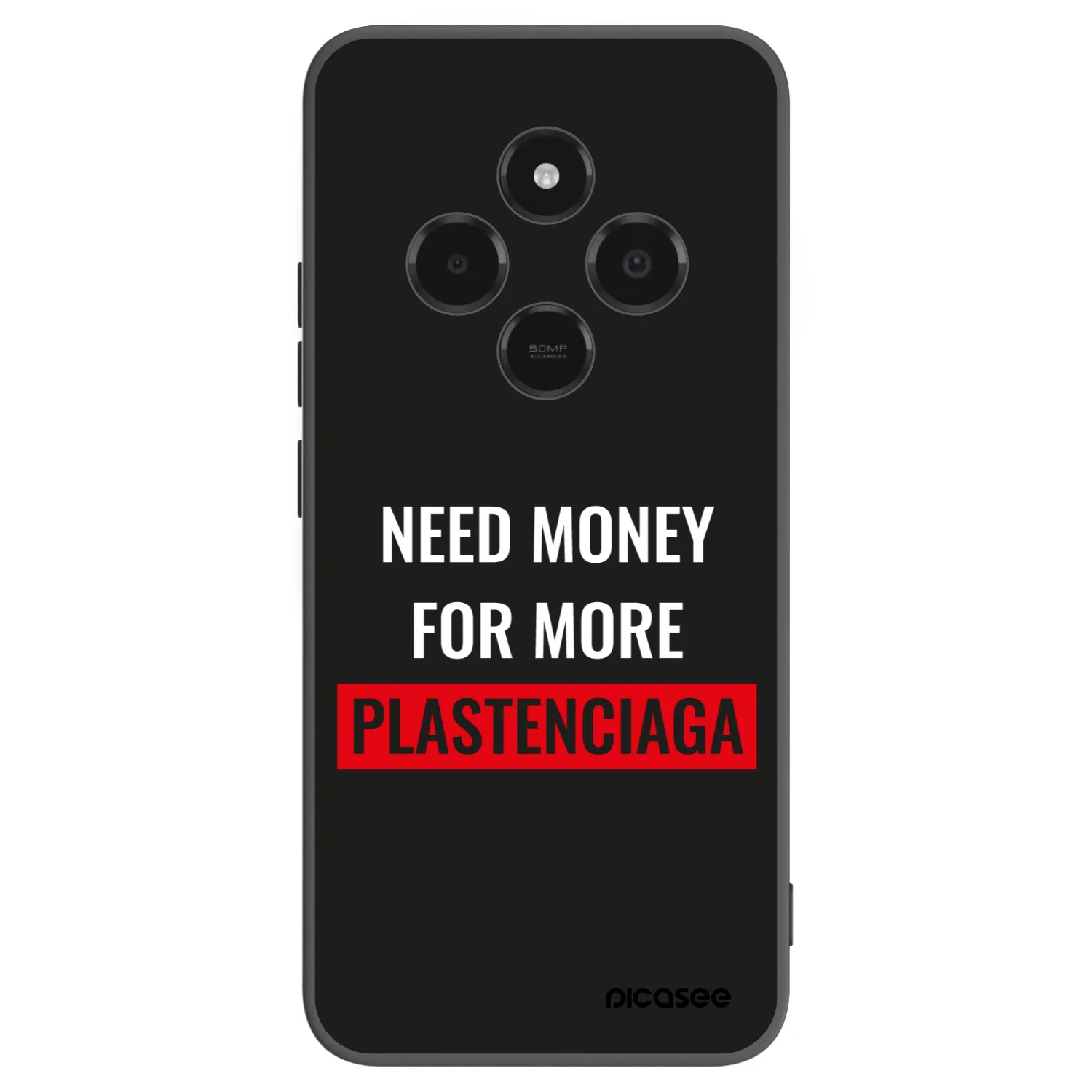 Picasee husă neagră din silicon pentru Xiaomi Poco C75 - More PLASTENCIAGA