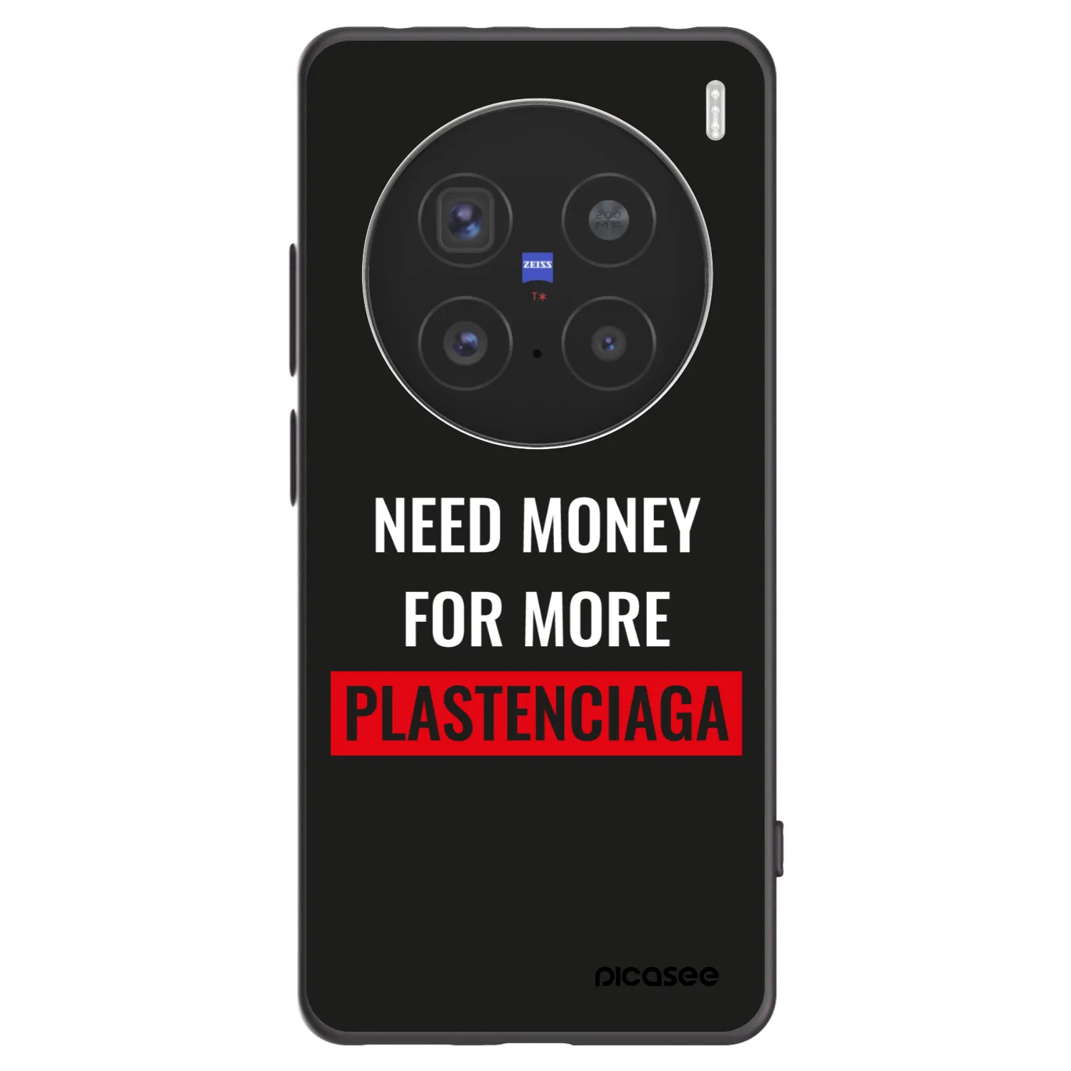 Picasee husă neagră din silicon pentru Vivo X200 Pro - More PLASTENCIAGA