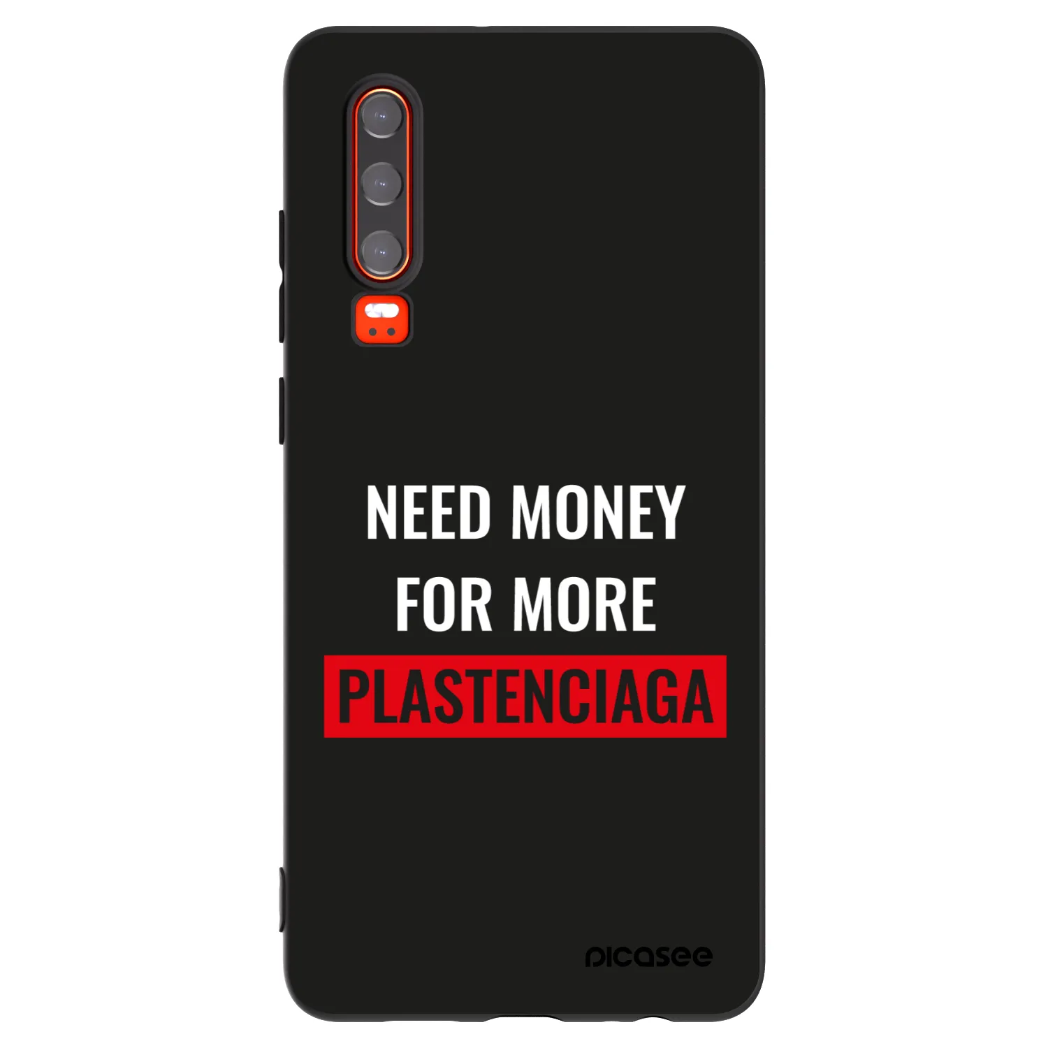 Picasee husă neagră din silicon pentru Huawei P30 - More PLASTENCIAGA