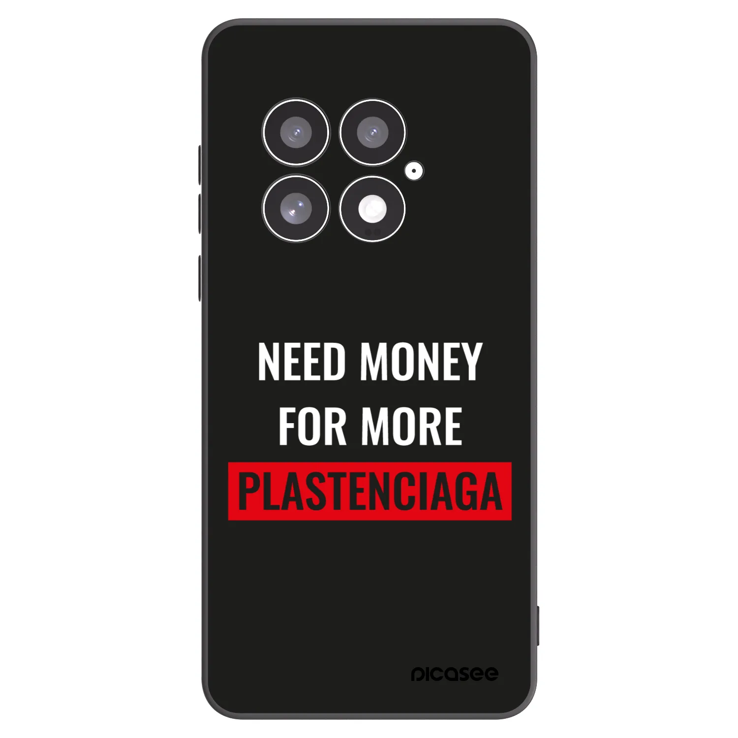 Picasee husă neagră din silicon pentru OnePlus 13 5G - More PLASTENCIAGA