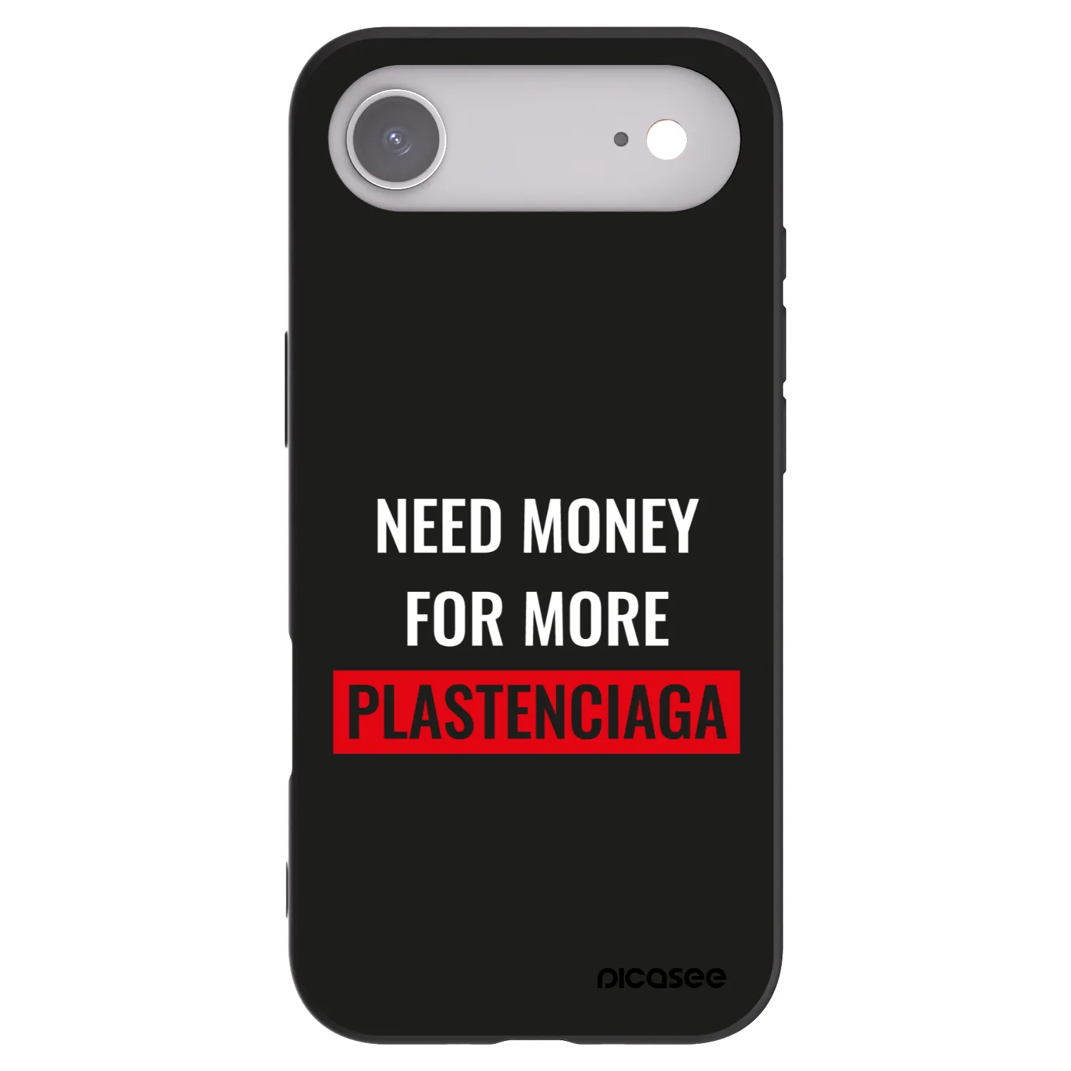 Picasee husă neagră din silicon pentru Apple iPhone Air - More PLASTENCIAGA