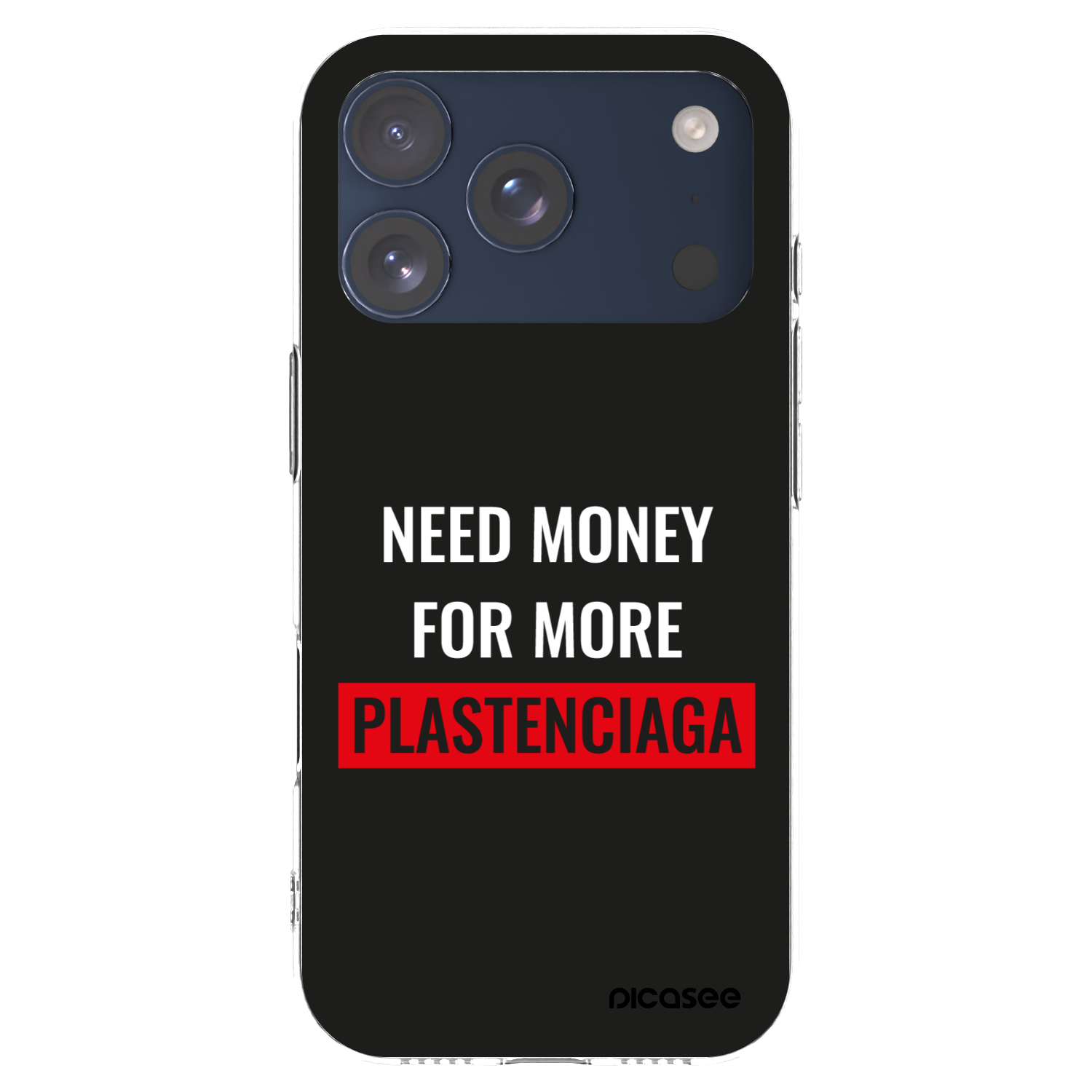 Picasee husă transparentă din silicon pentru Apple iPhone 17 Pro - More PLASTENCIAGA