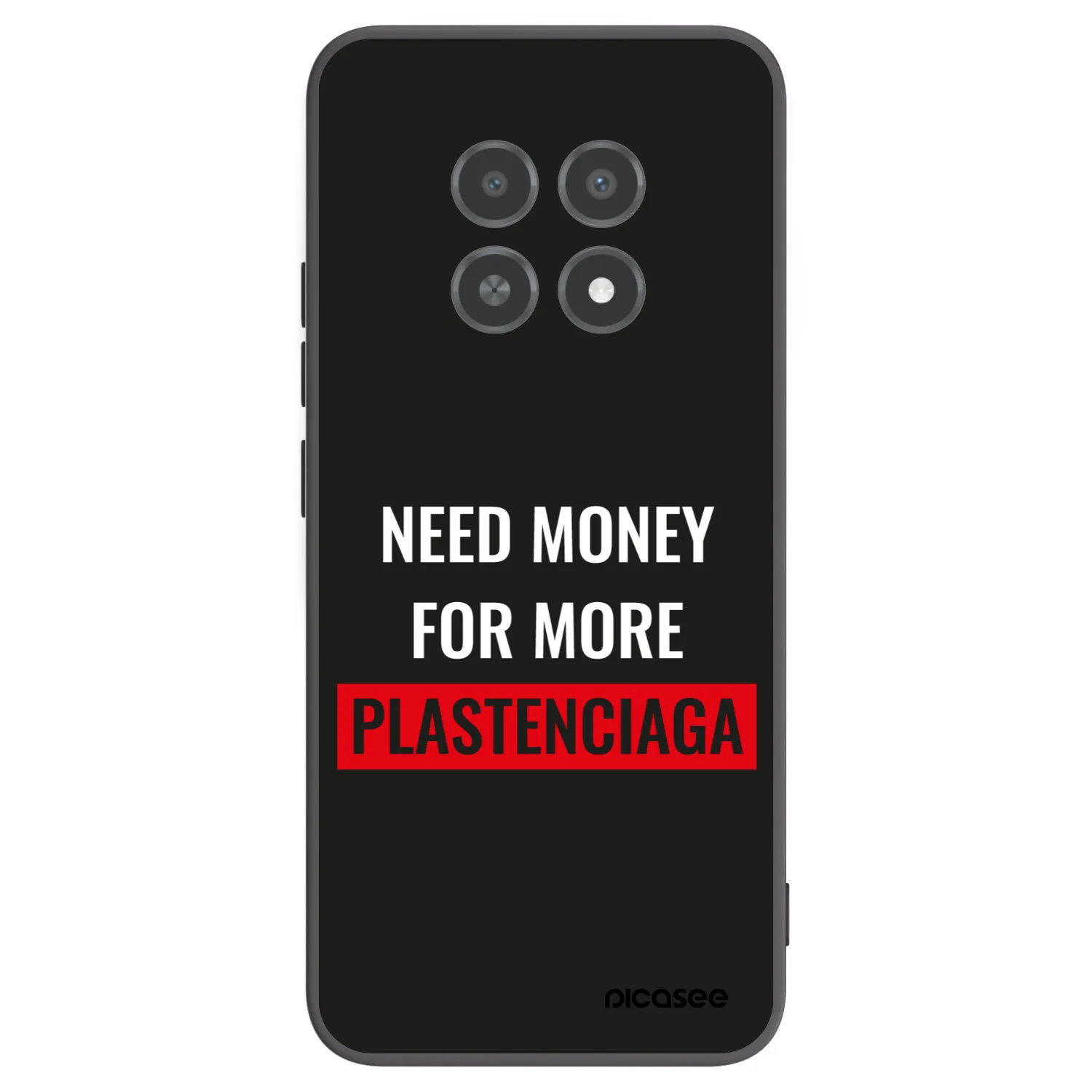 Picasee husă neagră din silicon pentru Realme 12X - More PLASTENCIAGA