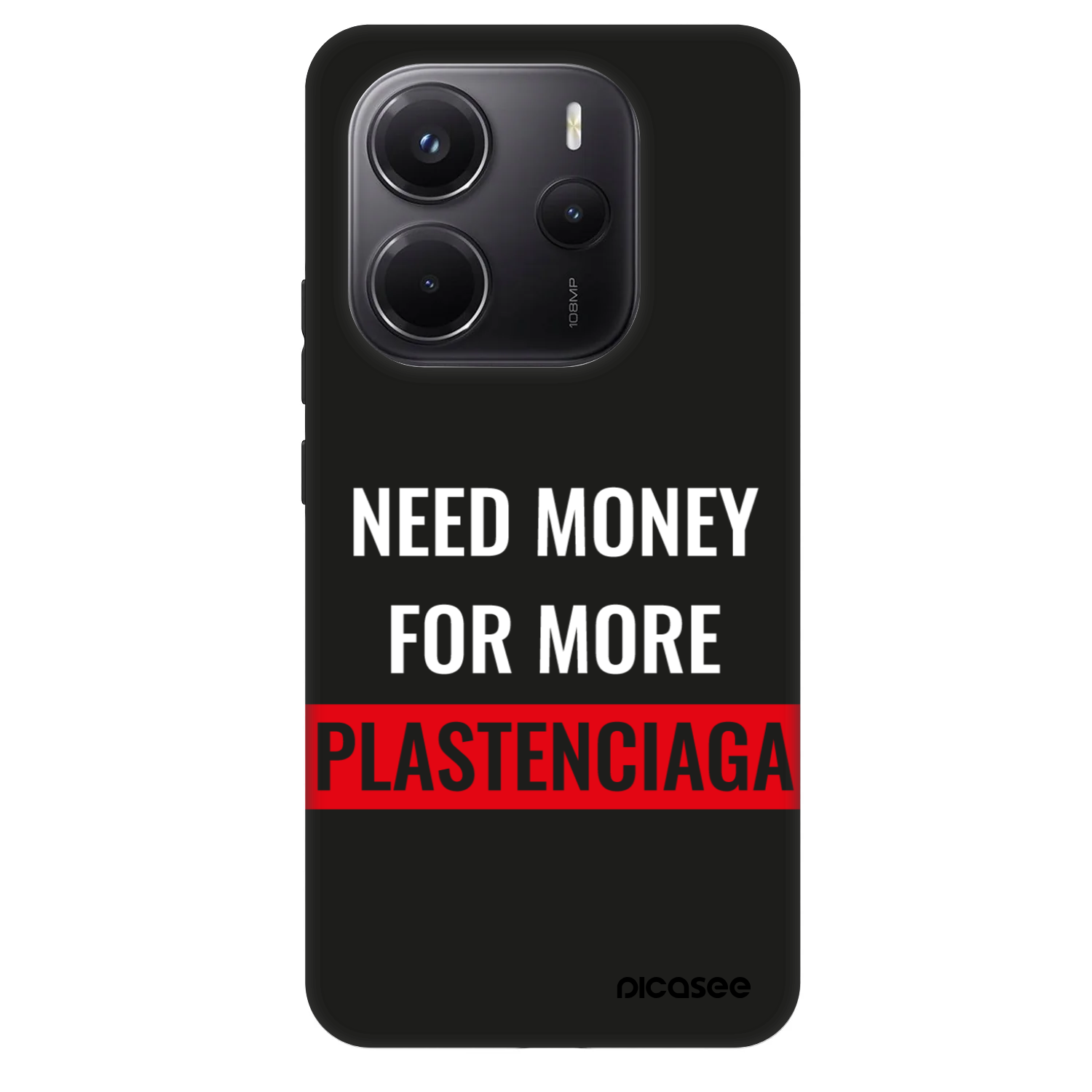 Picasee Fashion Case pentru Xiaomi Redmi Note 14 5G - More PLASTENCIAGA