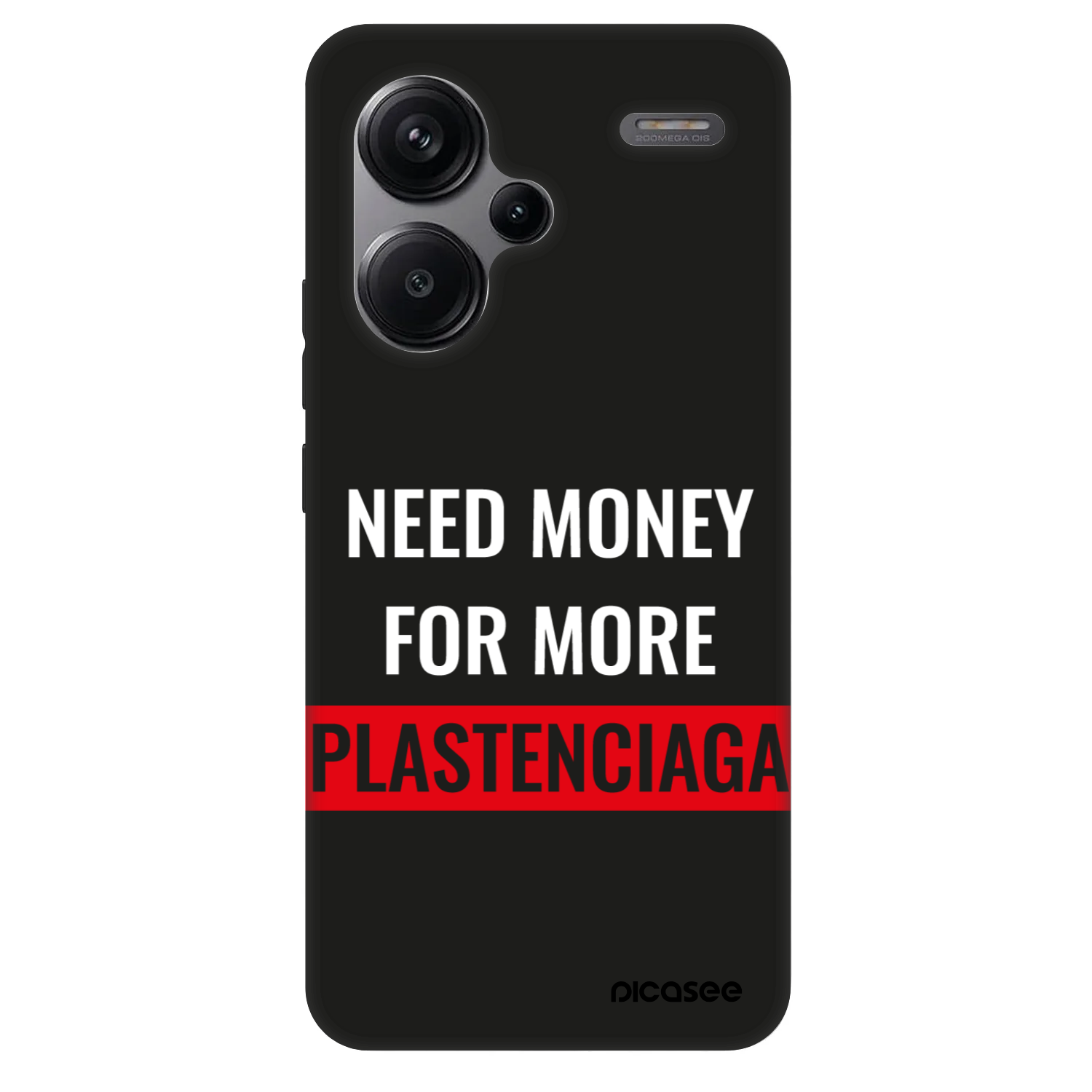 Picasee Fashion Case pentru Xiaomi Redmi Note 13 Pro+ 5G - More PLASTENCIAGA