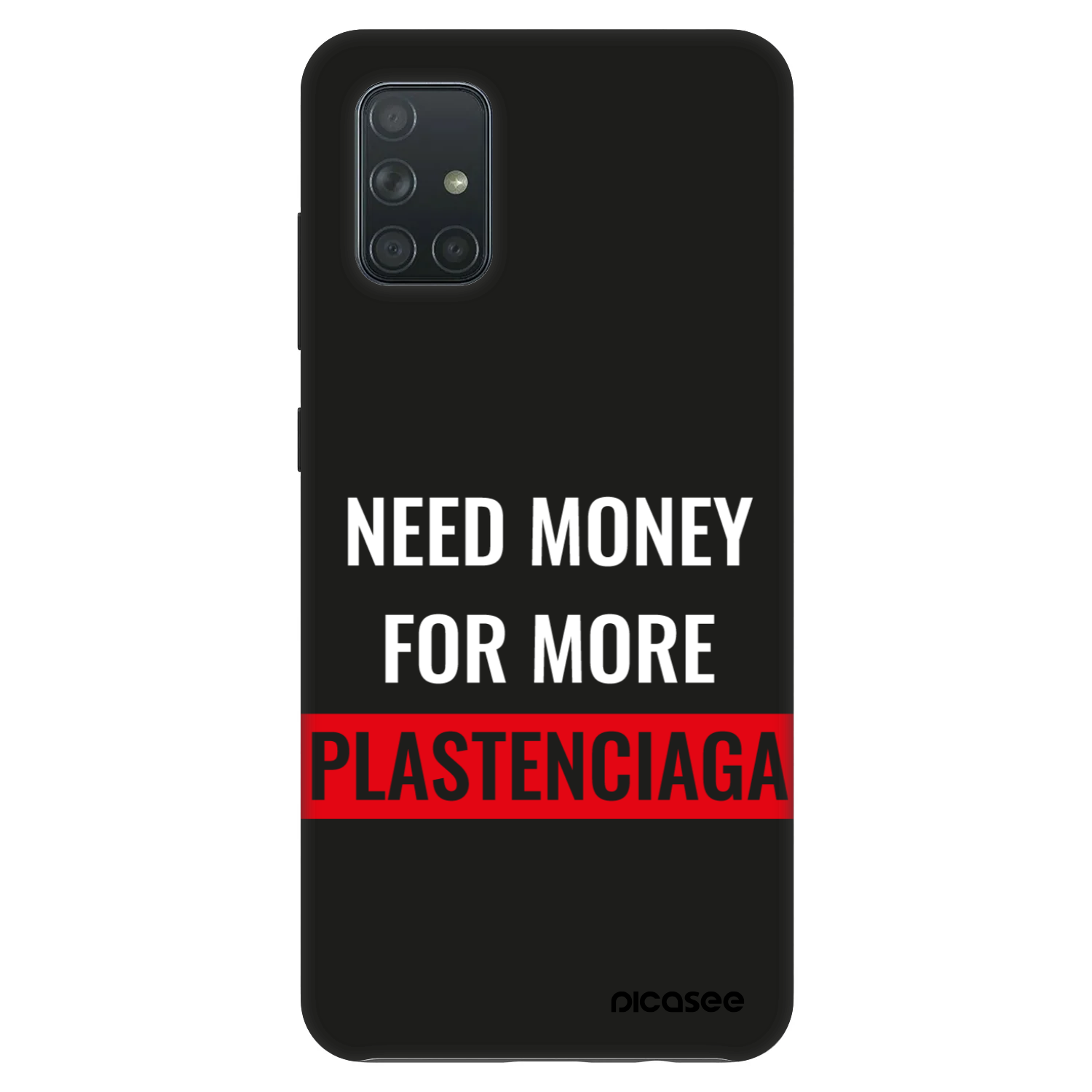 Picasee Fashion Case pentru Samsung Galaxy A71 A715F - More PLASTENCIAGA