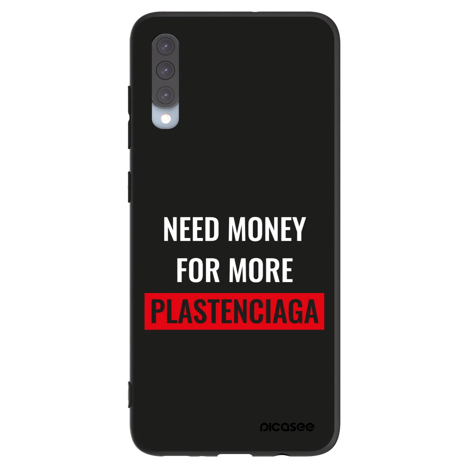 Picasee husă neagră din silicon pentru Samsung Galaxy A70 A705F - More PLASTENCIAGA