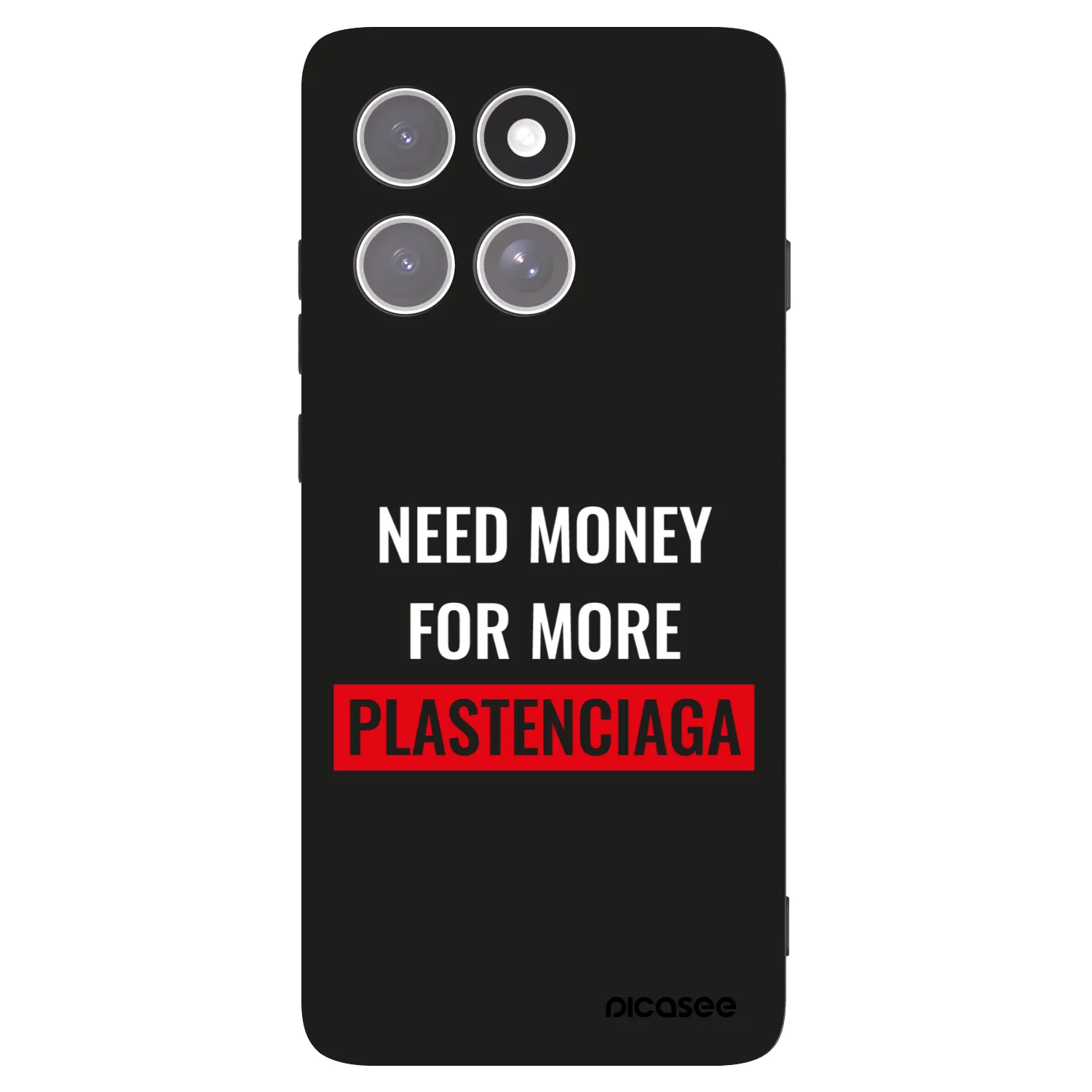 Picasee husă neagră din silicon pentru Motorola Edge 60 Pro - More PLASTENCIAGA