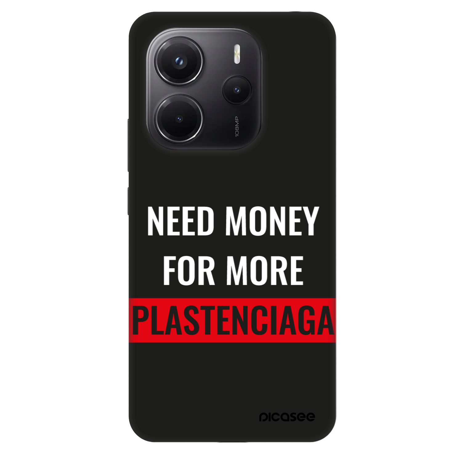 Picasee Fashion Case pentru Xiaomi Redmi Note 14 4G - More PLASTENCIAGA