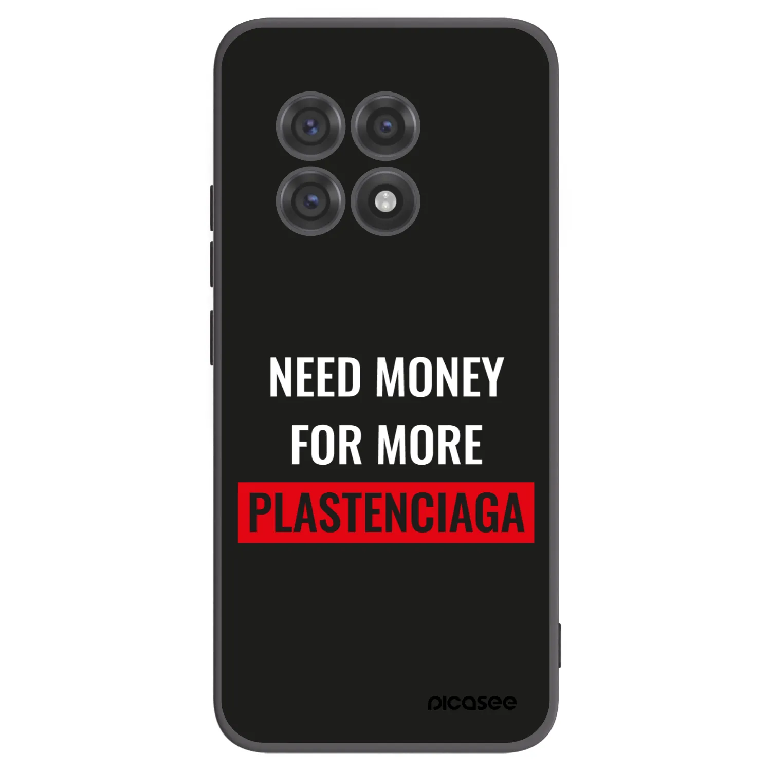 Picasee husă neagră din silicon pentru OnePlus 13R 5G - More PLASTENCIAGA