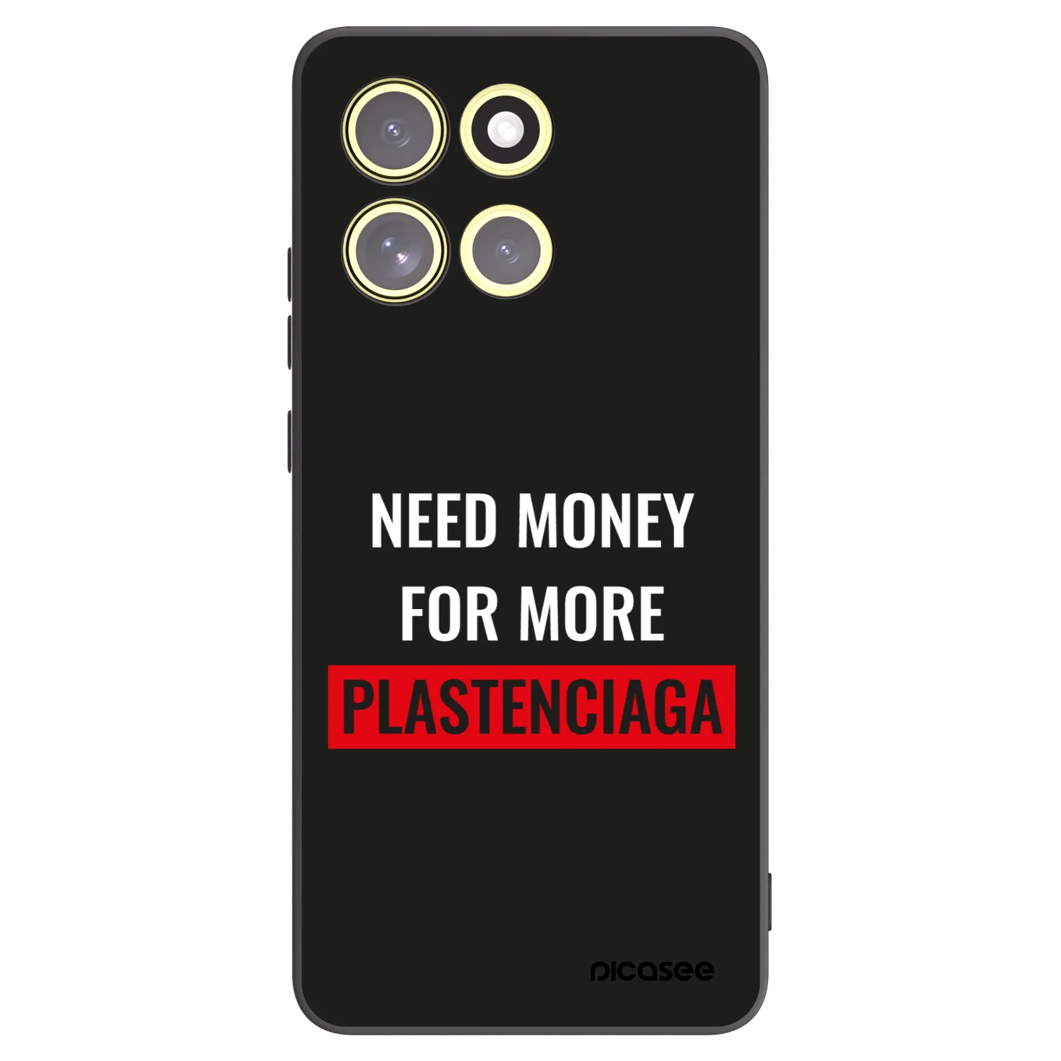 Picasee husă neagră din silicon pentru Motorola Moto G86 5G - More PLASTENCIAGA