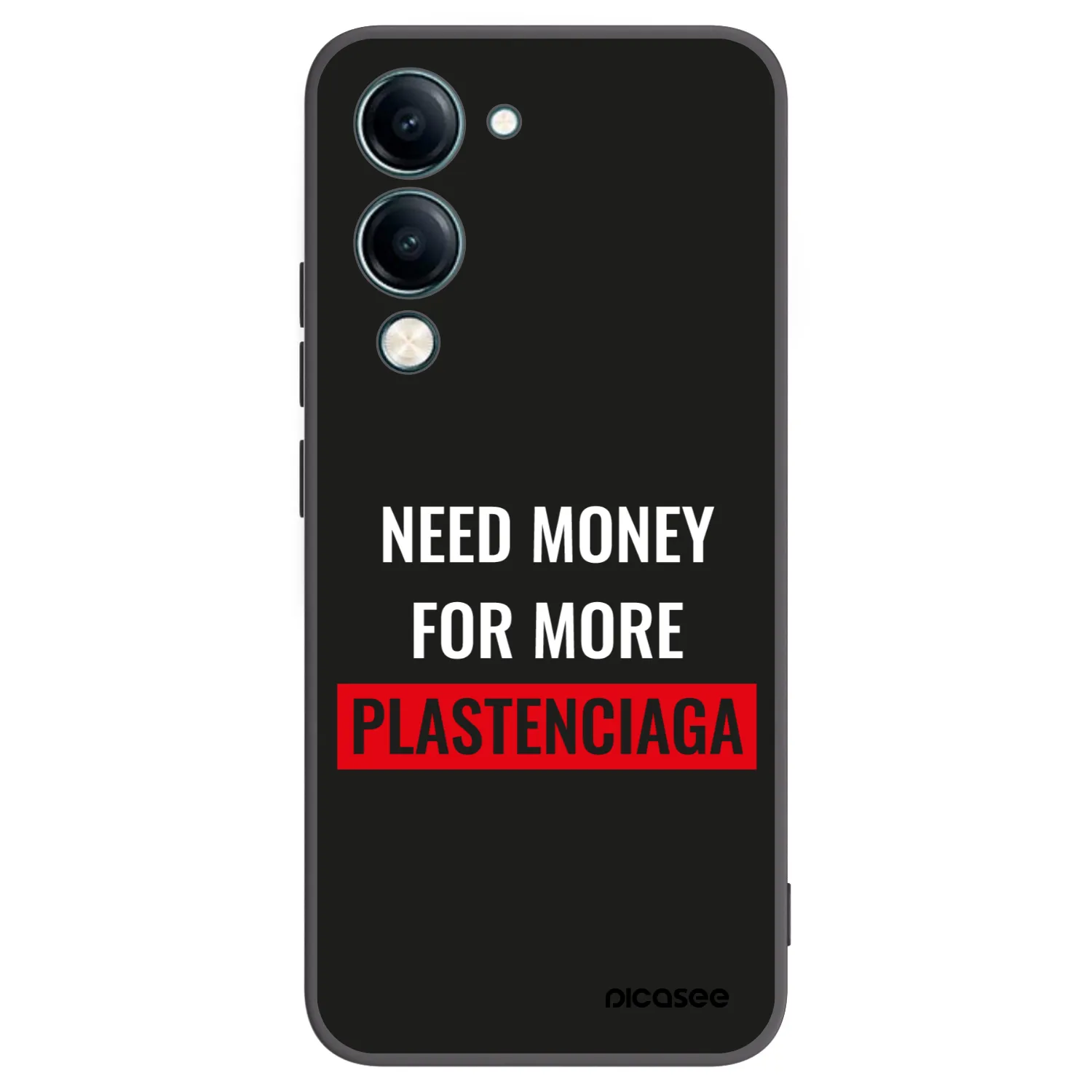 Picasee husă neagră din silicon pentru Vivo Y29s 5G - More PLASTENCIAGA