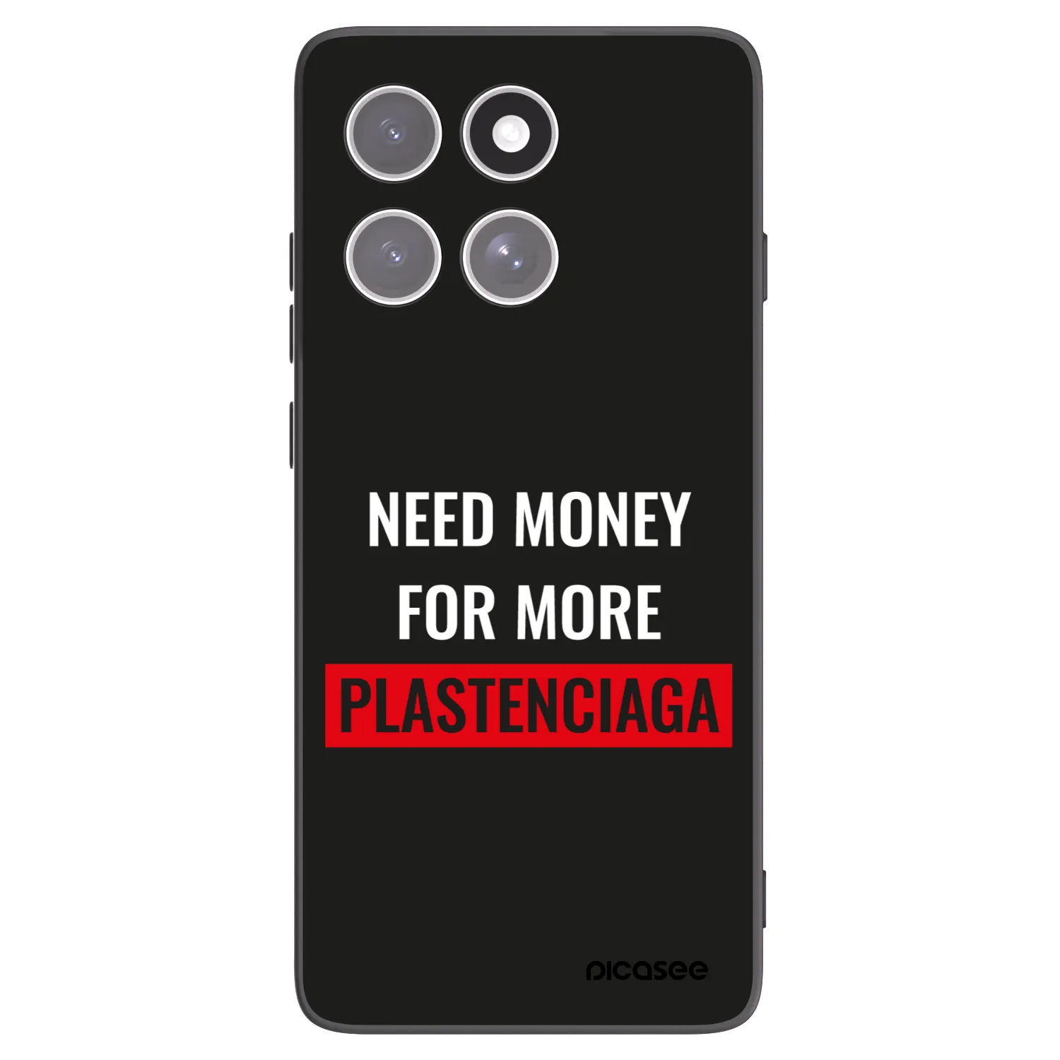 Picasee husă neagră din silicon pentru Motorola Edge 60 Fusion - More PLASTENCIAGA
