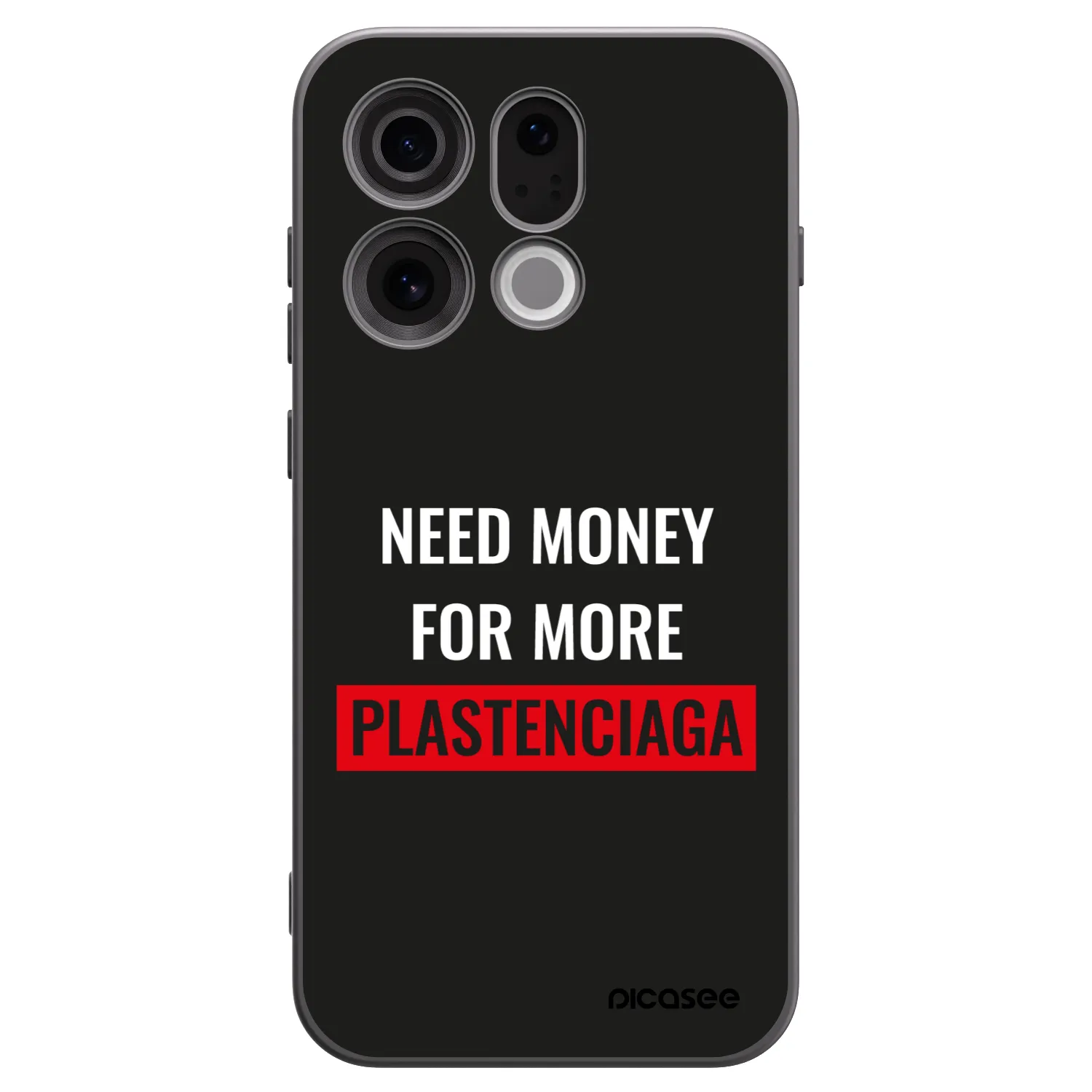 Picasee husă neagră din silicon pentru OPPO Find X9 - More PLASTENCIAGA