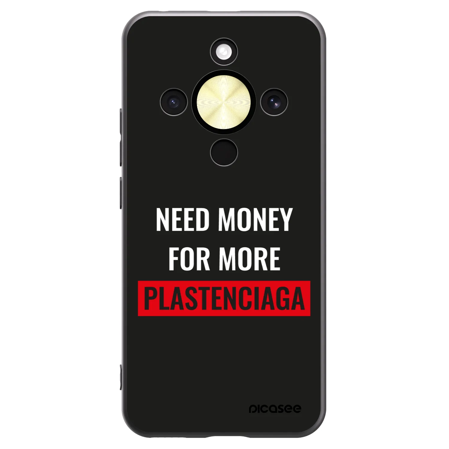 Picasee husă neagră din silicon pentru Honor Magic8 Lite 5G - More PLASTENCIAGA