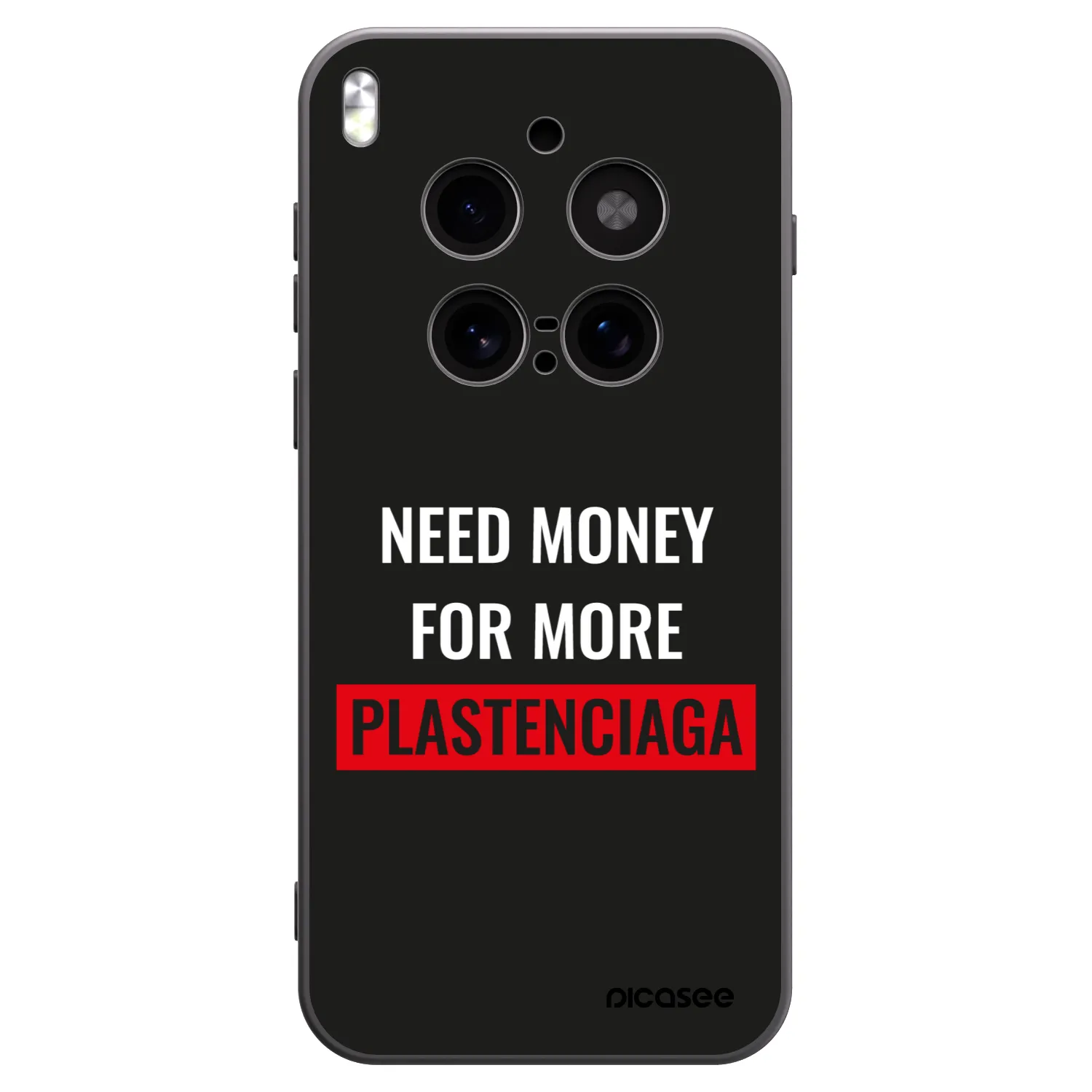 Picasee husă neagră din silicon pentru Vivo X300 Pro - More PLASTENCIAGA