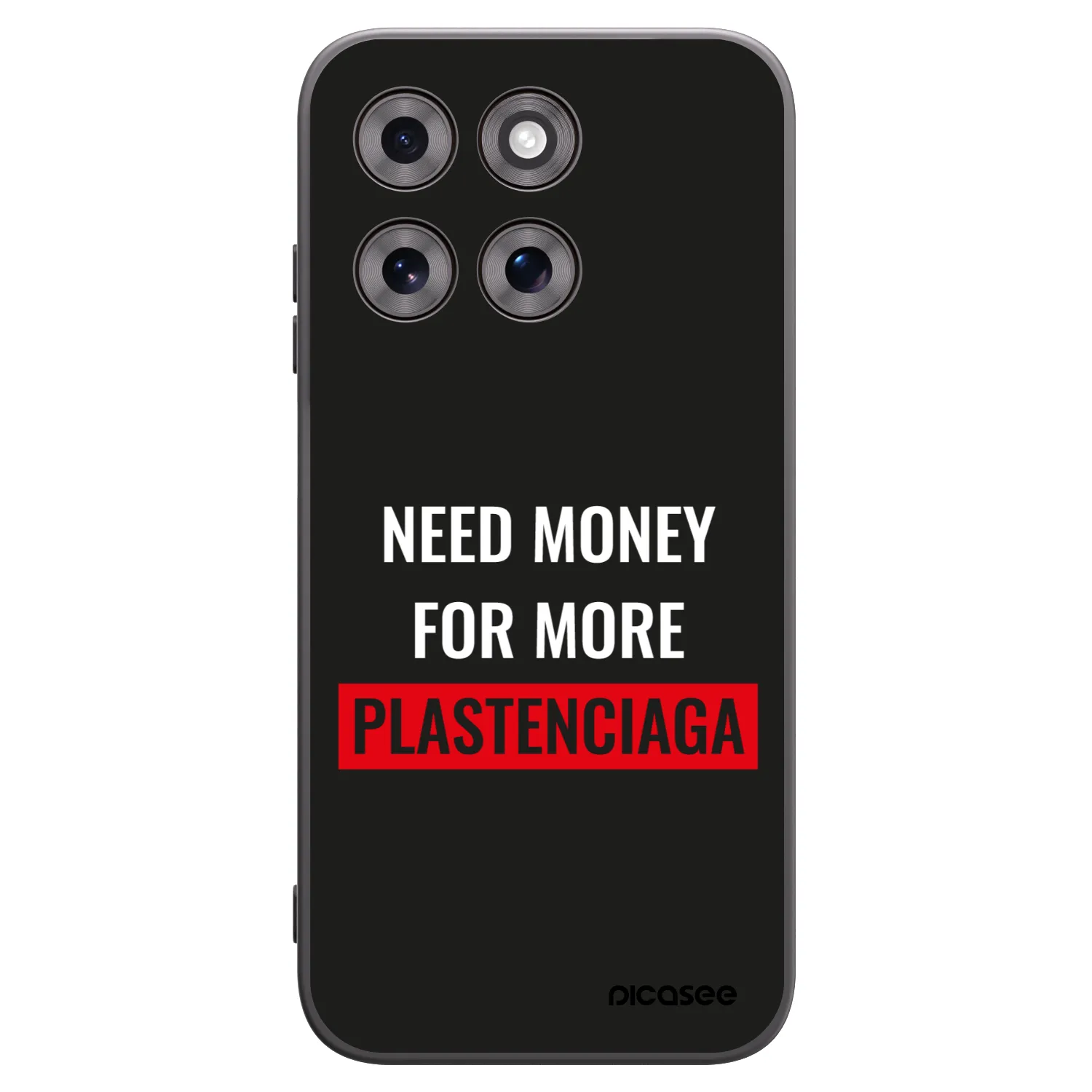 Picasee husă neagră din silicon pentru Motorola Moto G77 - More PLASTENCIAGA