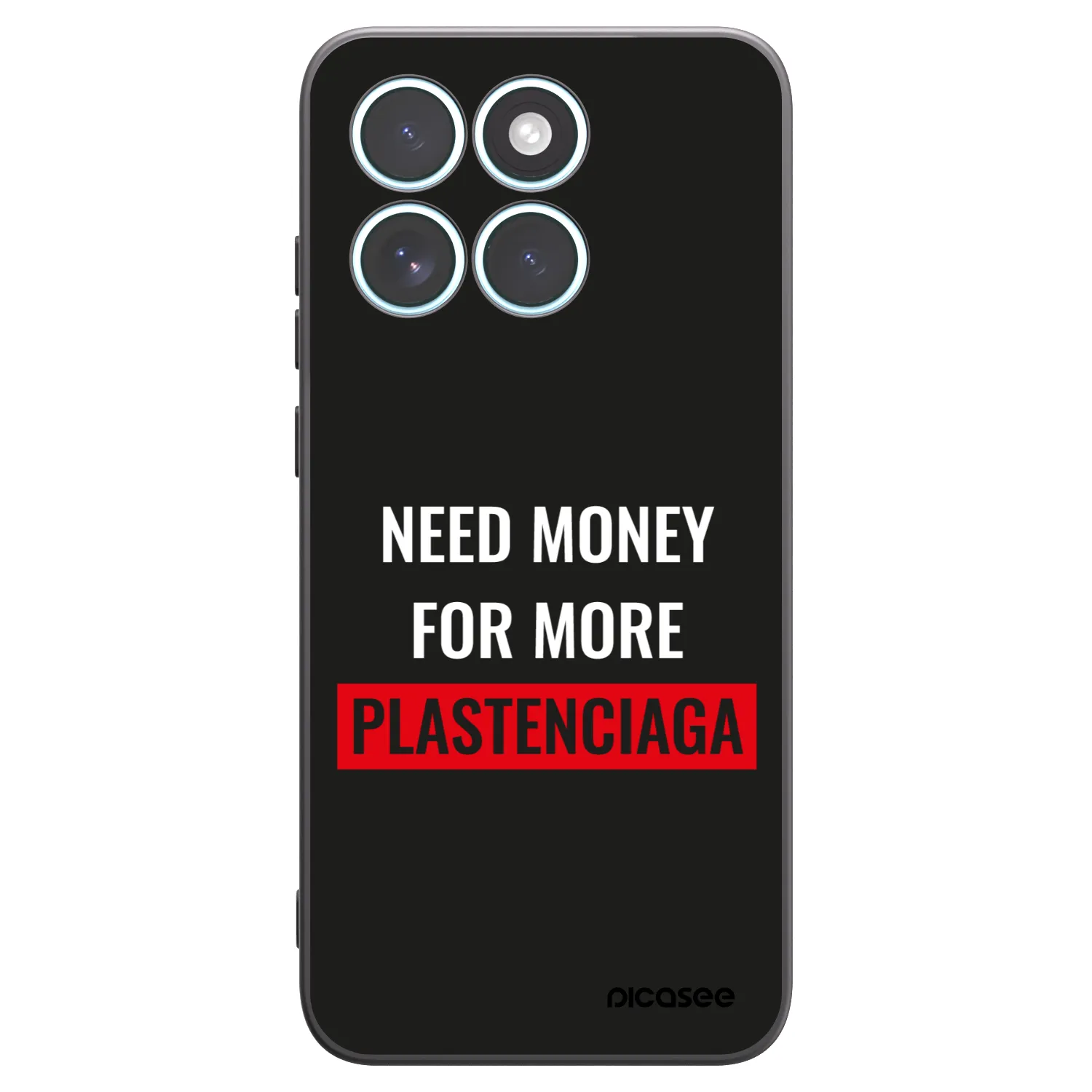 Picasee husă neagră din silicon pentru Motorola Edge 70 Fusion - More PLASTENCIAGA