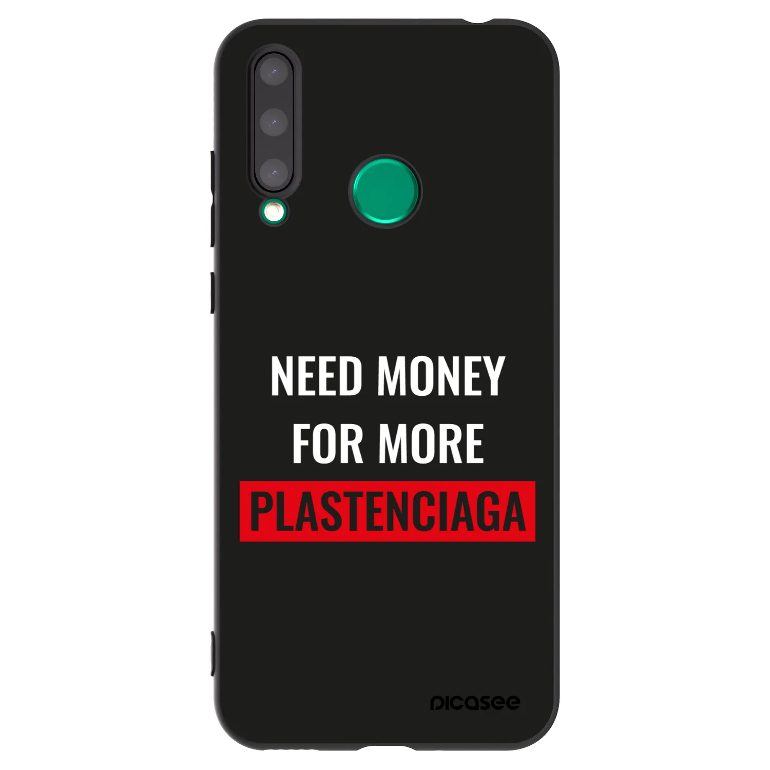 Picasee husă neagră din silicon pentru Honor 20 Lite - More PLASTENCIAGA