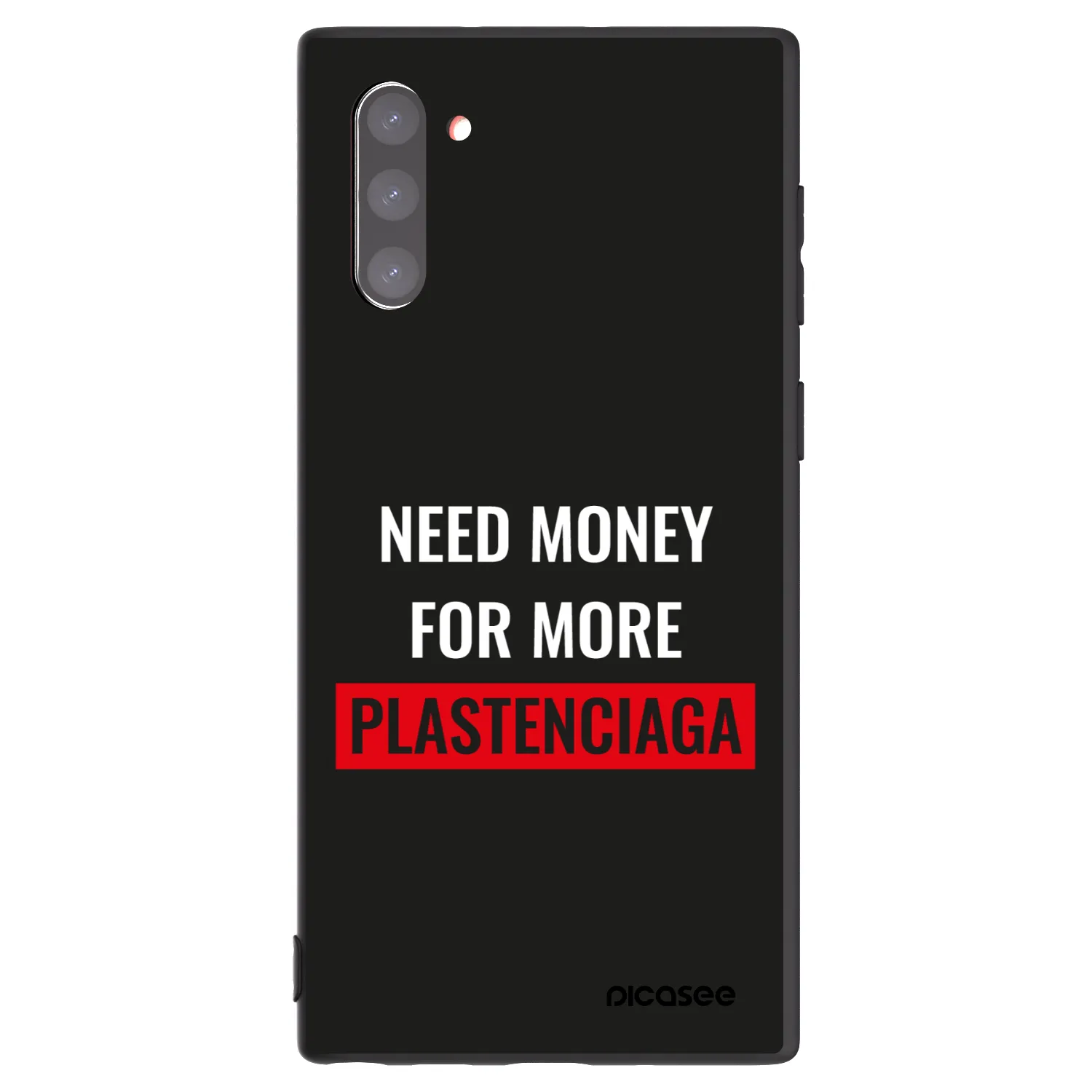 Picasee husă neagră din silicon pentru Samsung Galaxy Note 10 N970F - More PLASTENCIAGA