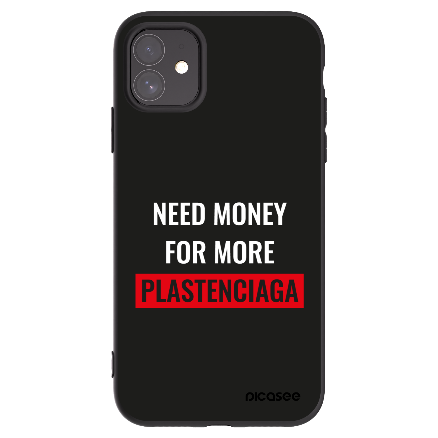 Picasee husă neagră din silicon pentru Apple iPhone 11 - More PLASTENCIAGA