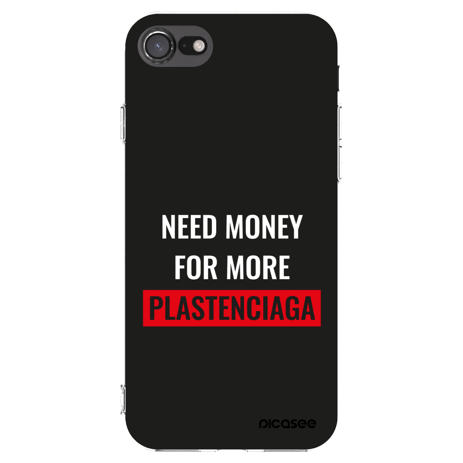 Picasee husă transparentă din silicon pentru Apple iPhone 8 - More PLASTENCIAGA