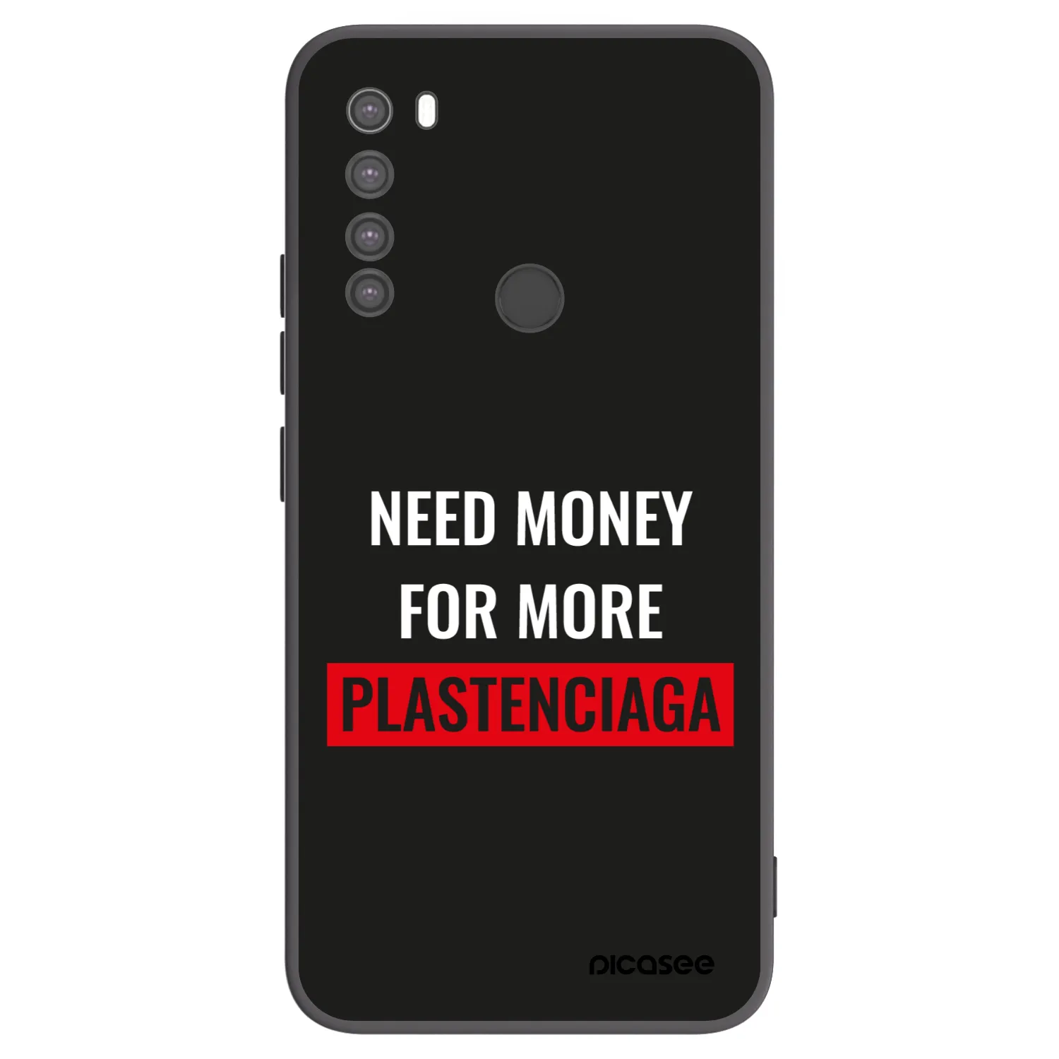 Picasee husă neagră din silicon pentru Xiaomi Redmi Note 8 - More PLASTENCIAGA