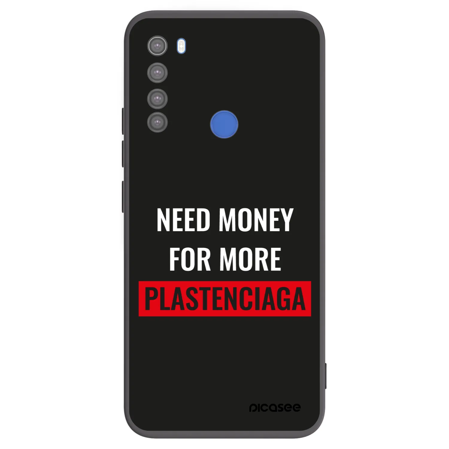 Picasee husă neagră din silicon pentru Xiaomi Redmi Note 8T - More PLASTENCIAGA