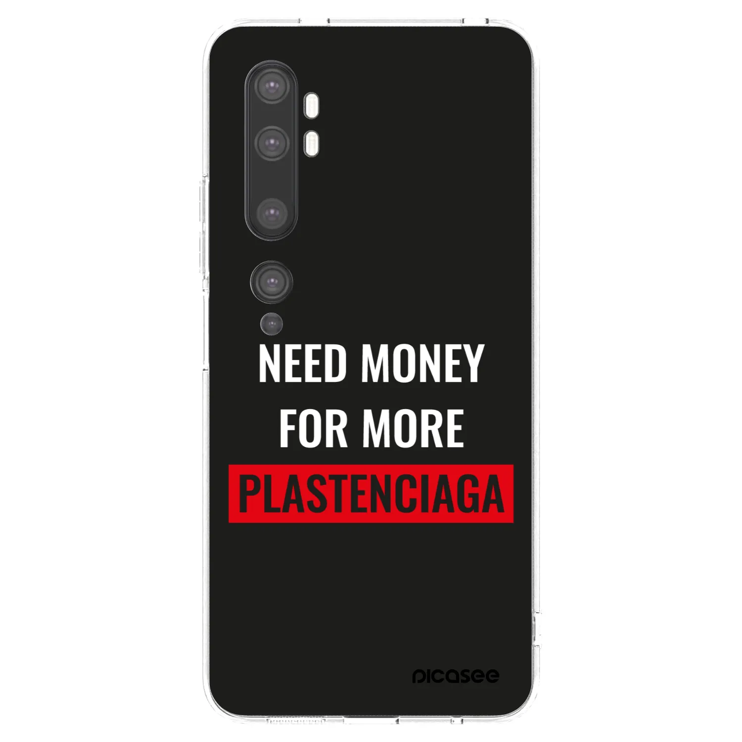 Picasee husă transparentă din silicon pentru Xiaomi Mi Note 10 (Pro) - More PLASTENCIAGA
