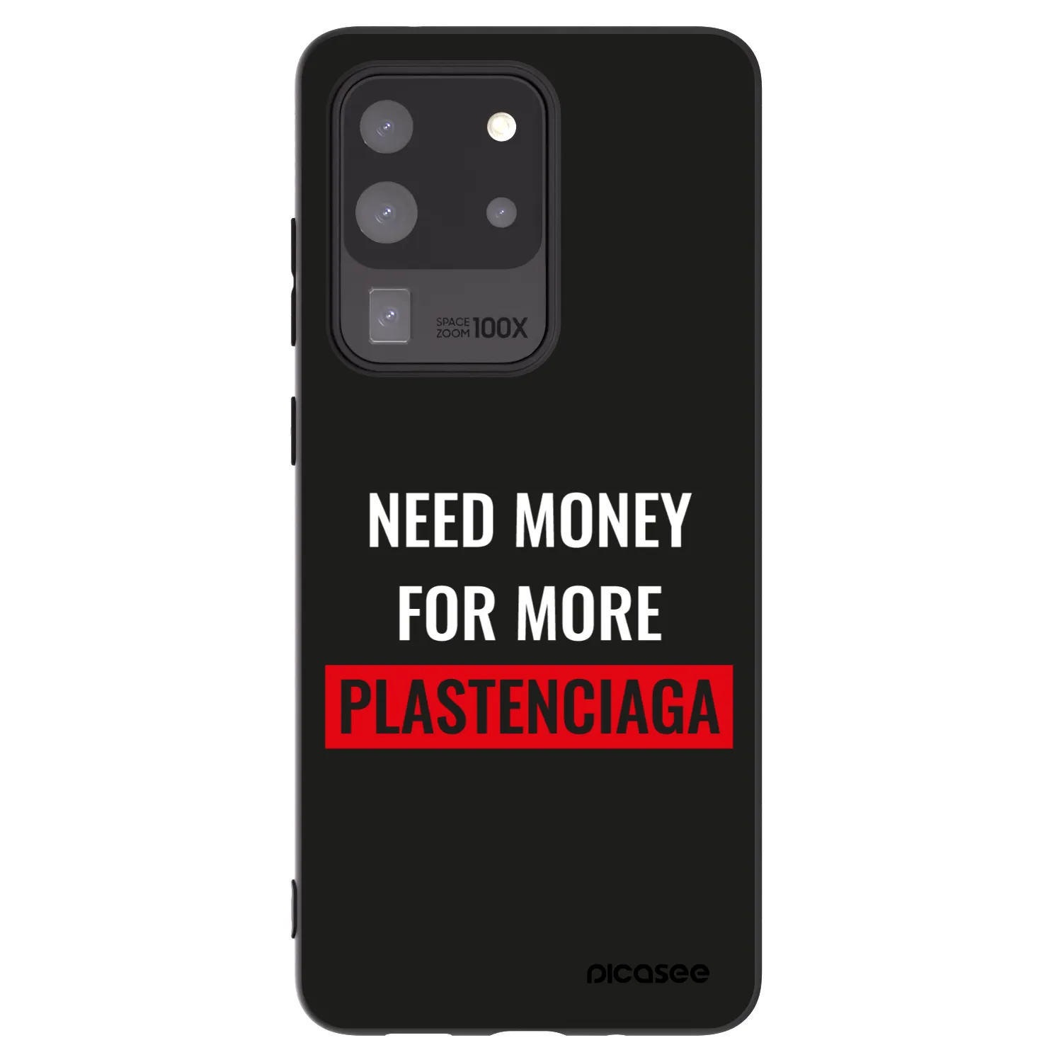 Picasee husă neagră din silicon pentru Samsung Galaxy S20 Ultra 5G G988F - More PLASTENCIAGA