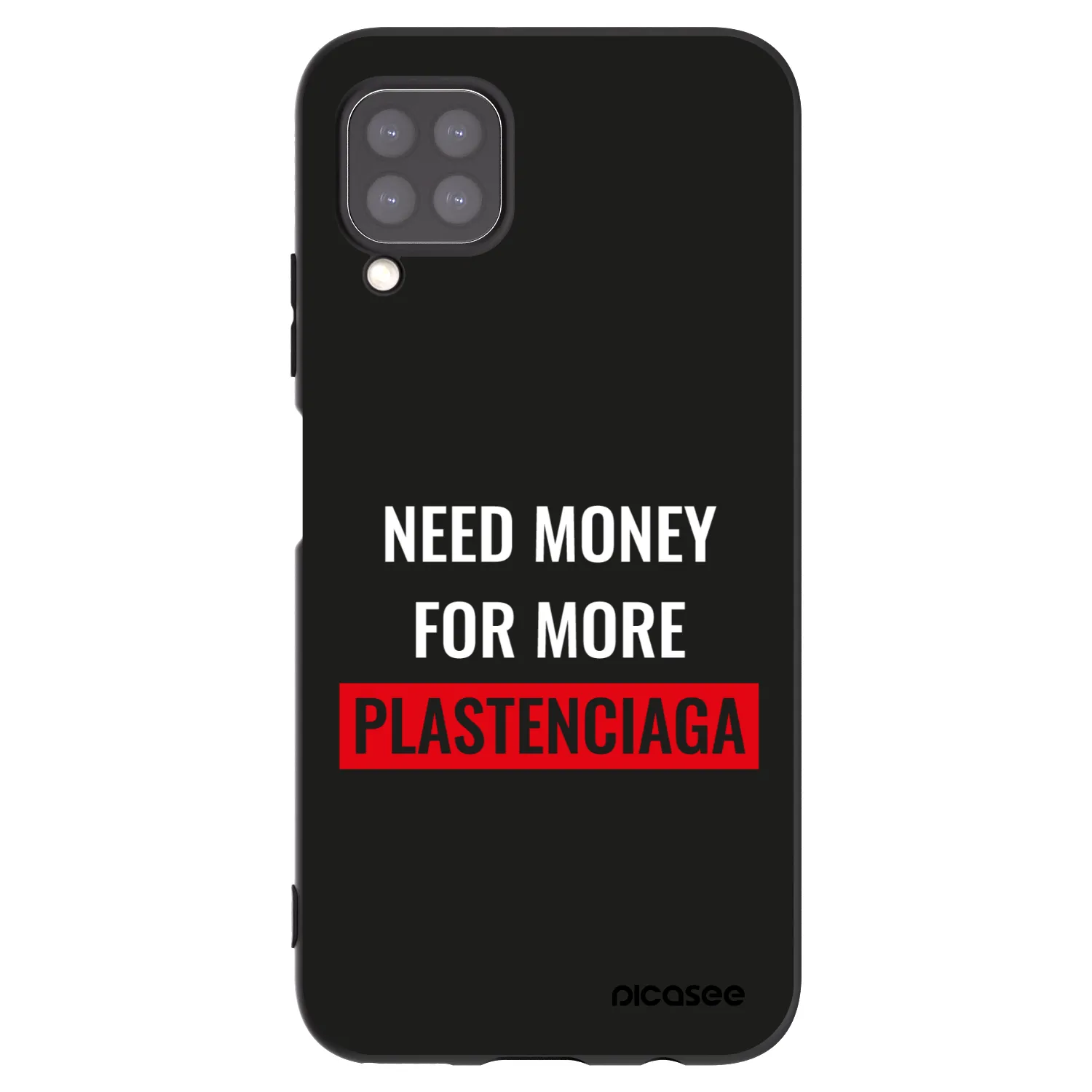 Picasee husă neagră din silicon pentru Huawei P40 Lite - More PLASTENCIAGA