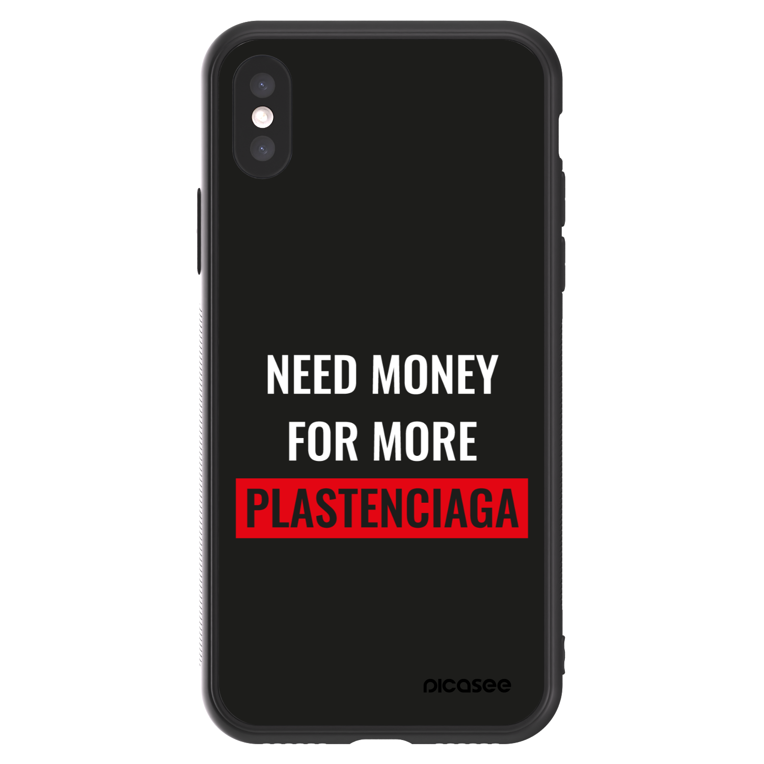 Picasee ULTIMATE CASE pentru Apple iPhone X/XS - More PLASTENCIAGA