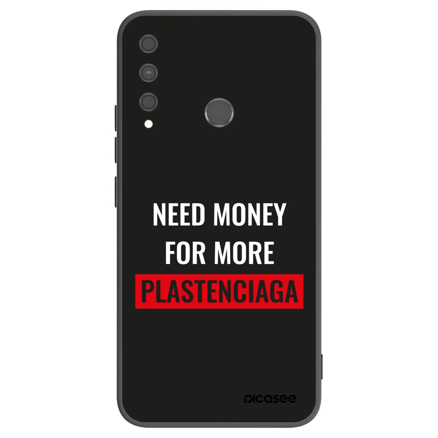 Picasee husă neagră din silicon pentru Huawei P40 Lite E - More PLASTENCIAGA