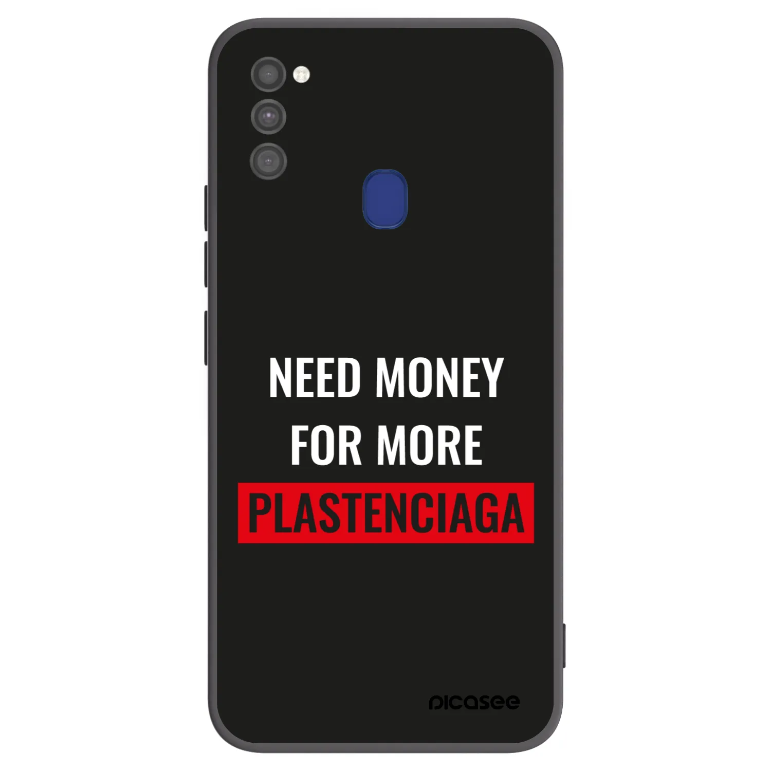 Picasee husă neagră din silicon pentru Samsung Galaxy M21 M215F - More PLASTENCIAGA