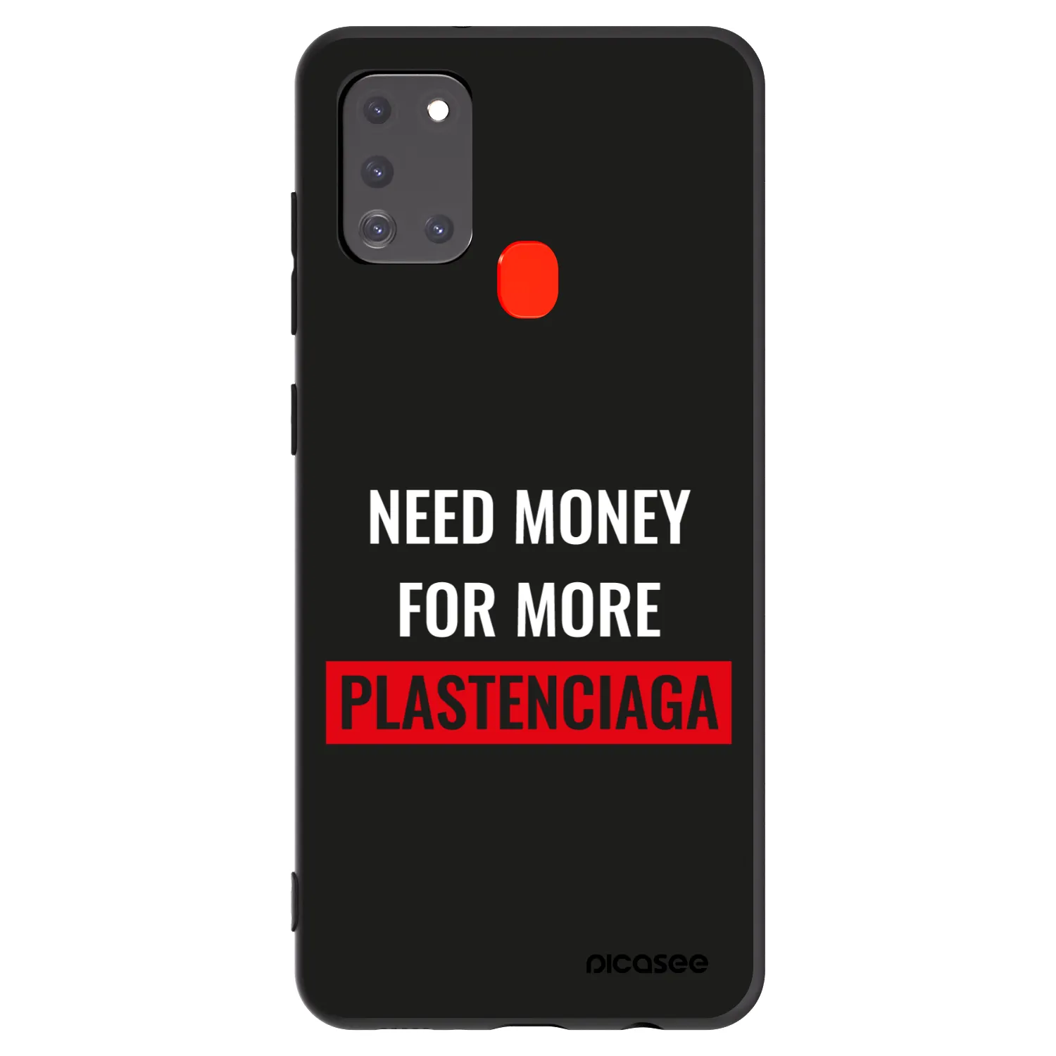 Picasee husă neagră din silicon pentru Samsung Galaxy A21s - More PLASTENCIAGA