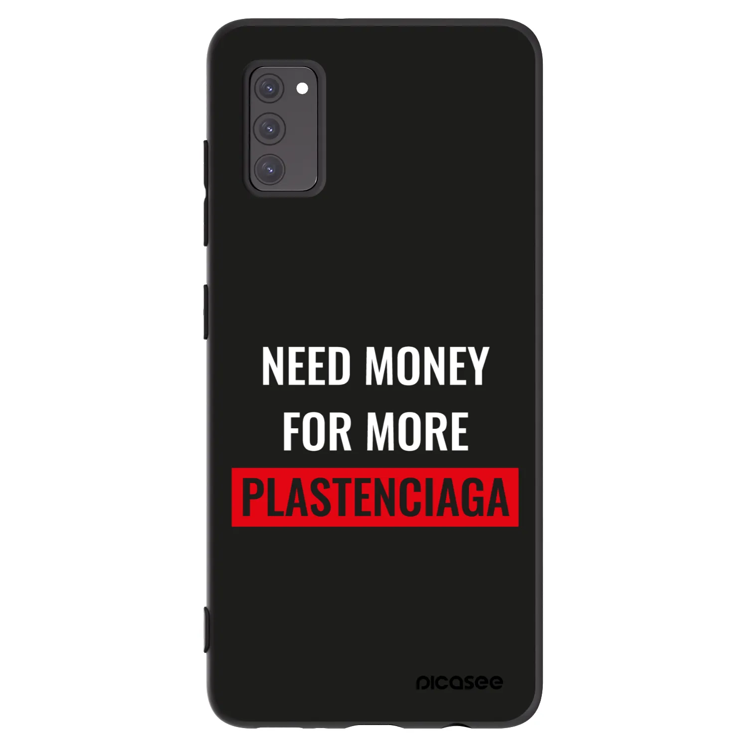 Picasee husă neagră din silicon pentru Samsung Galaxy A41 A415F - More PLASTENCIAGA