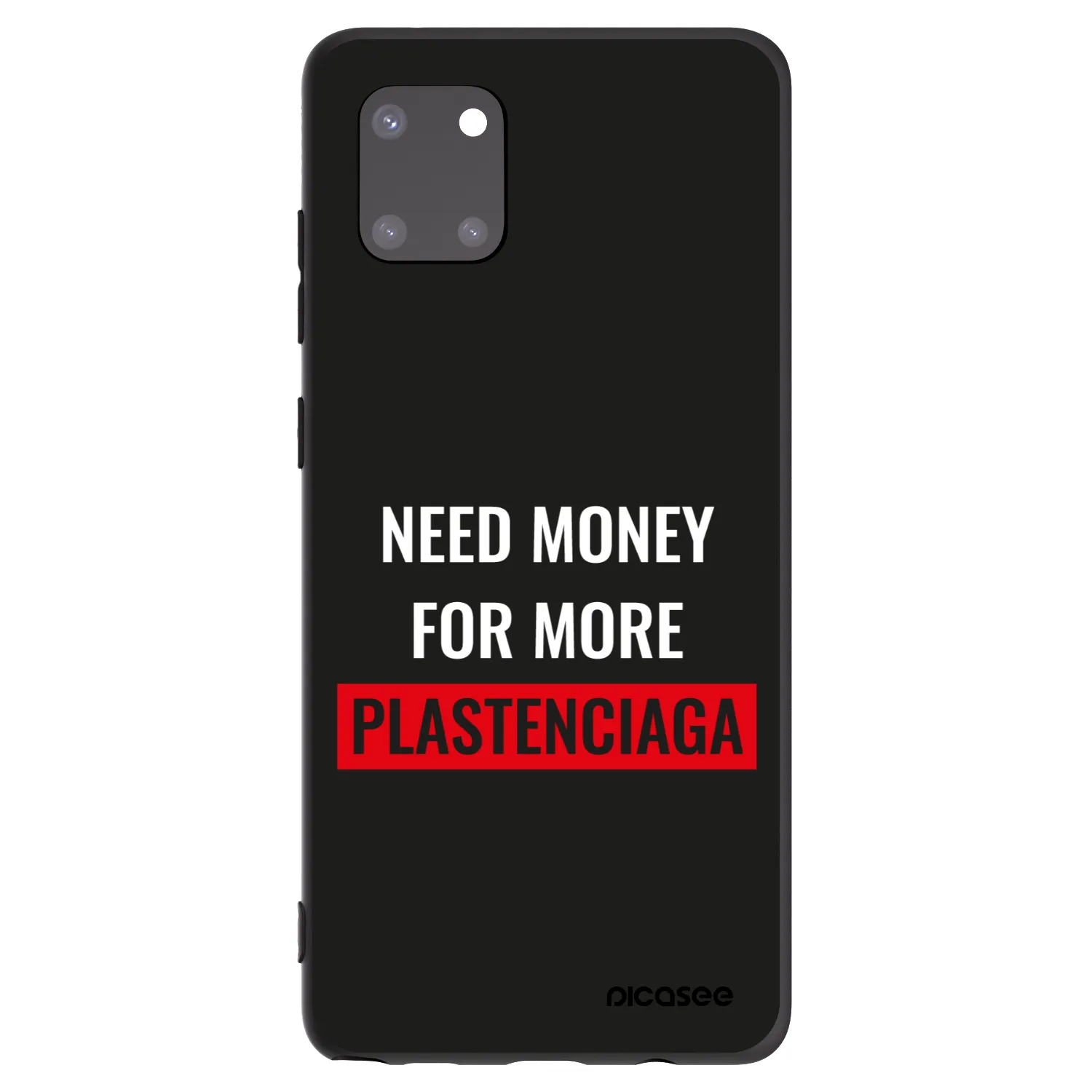 Picasee husă neagră din silicon pentru Samsung Galaxy Note 10 Lite N770F - More PLASTENCIAGA