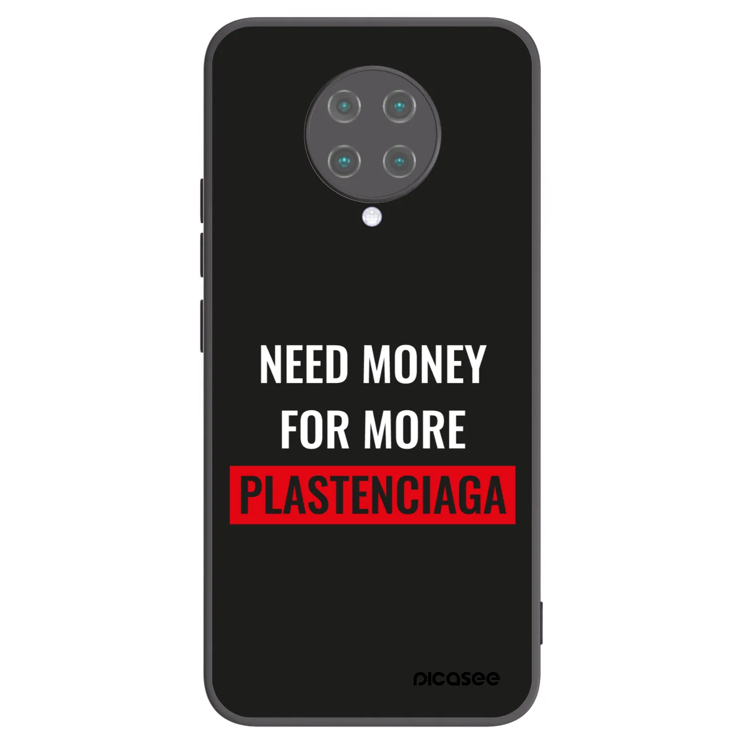 Picasee husă neagră din silicon pentru Xiaomi Poco F2 Pro - More PLASTENCIAGA