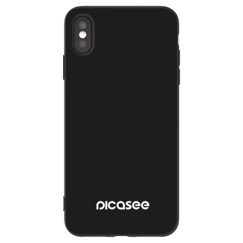 Picasee husă neagră din silicon pentru Apple iPhone XS Max - Picasee