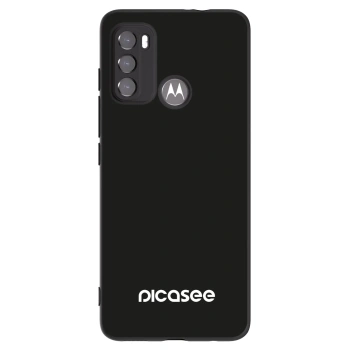 Picasee husă neagră din silicon pentru Motorola Moto G60 - Picasee