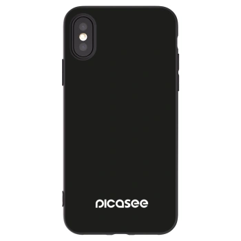 Picasee husă neagră din silicon pentru Apple iPhone X/XS - Picasee
