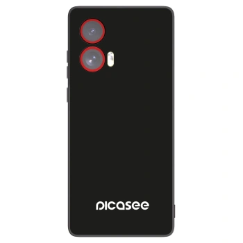 Picasee husă neagră din silicon pentru Motorola Edge 50 Fusion - Picasee