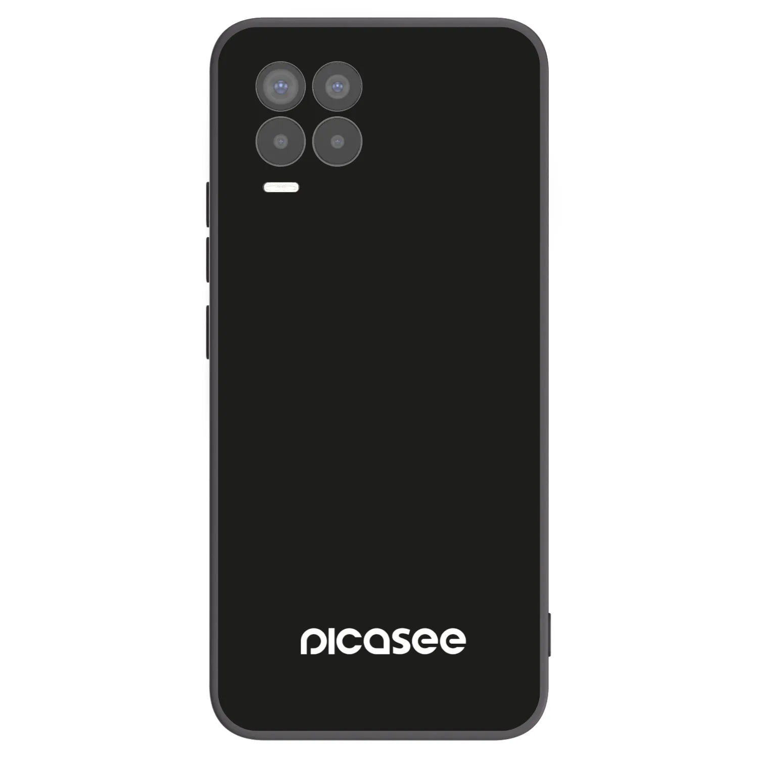 Picasee husă neagră din silicon pentru Realme 8 4G - Picasee
