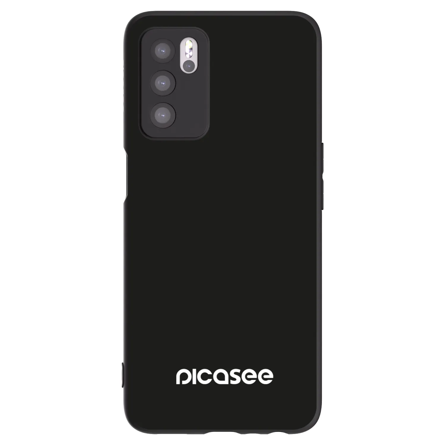 Picasee husă neagră din silicon pentru OPPO A16s - Picasee