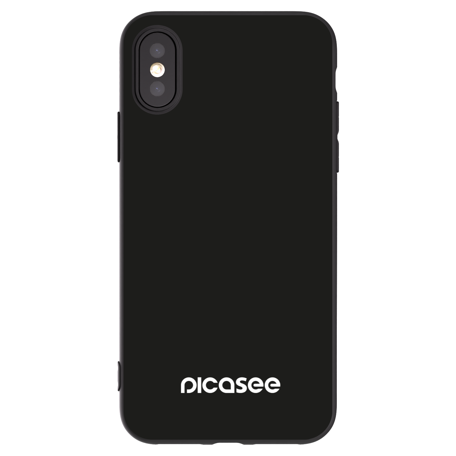 Picasee husă neagră din silicon pentru Apple iPhone X/XS - Picasee