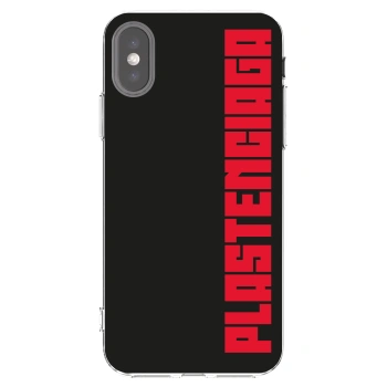 Picasee husă transparentă din silicon pentru Apple iPhone X/XS - Plastenciaga