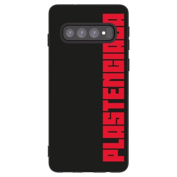 Picasee husă neagră din silicon pentru Samsung Galaxy S10 G973 - Plastenciaga