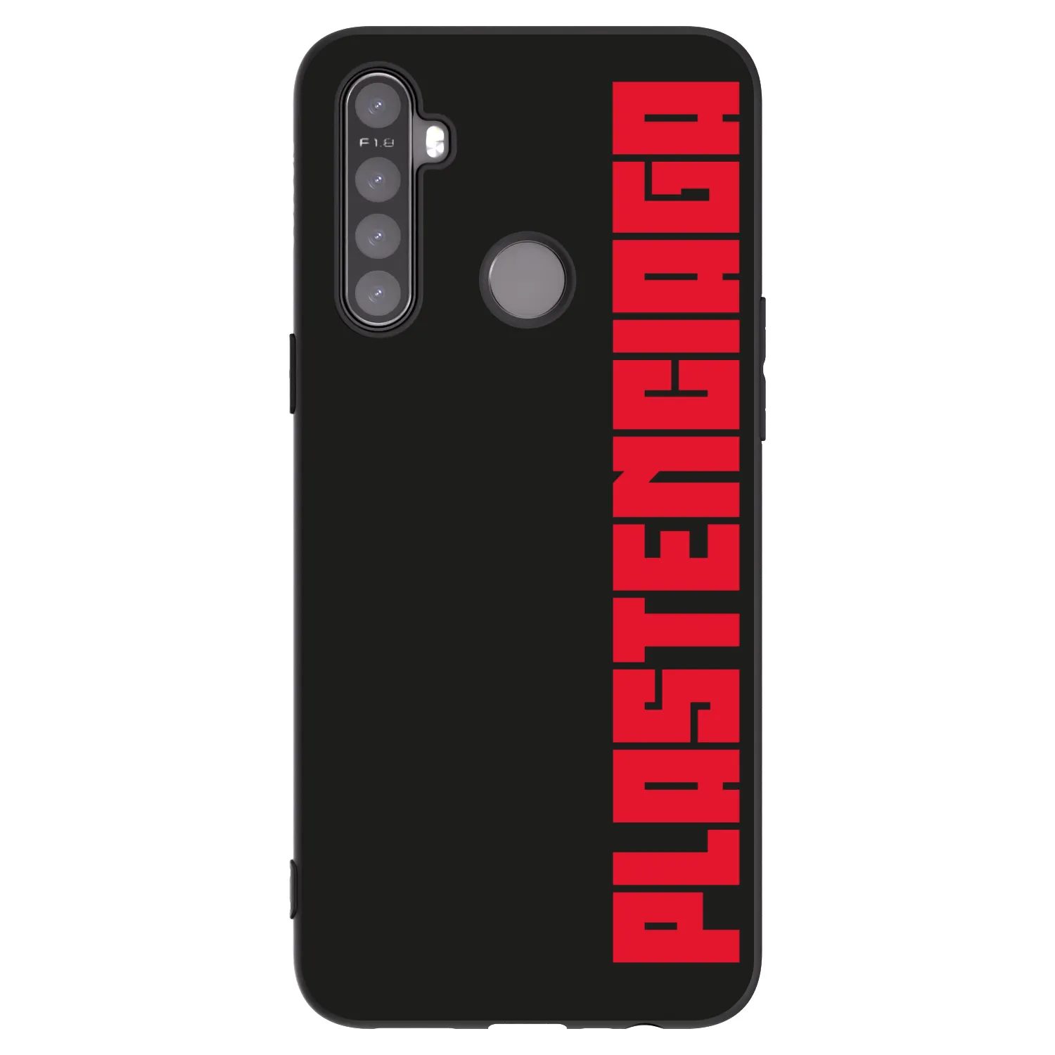 Picasee husă neagră din silicon pentru Realme 6i - Plastenciaga