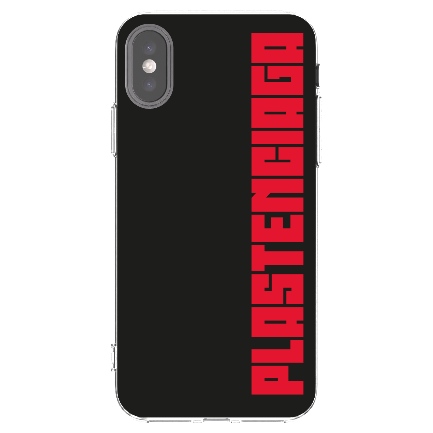 Picasee husă transparentă din silicon pentru Apple iPhone X/XS - Plastenciaga
