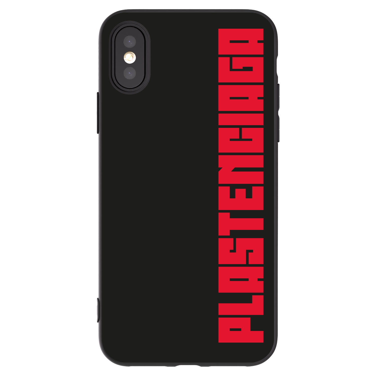 Picasee husă neagră din silicon pentru Apple iPhone X/XS - Plastenciaga